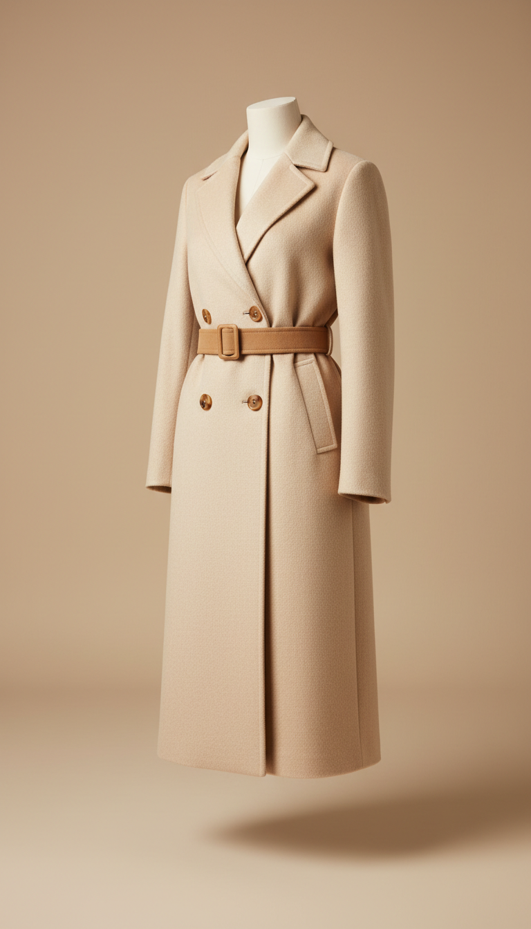 Tailored Long Wool Coat