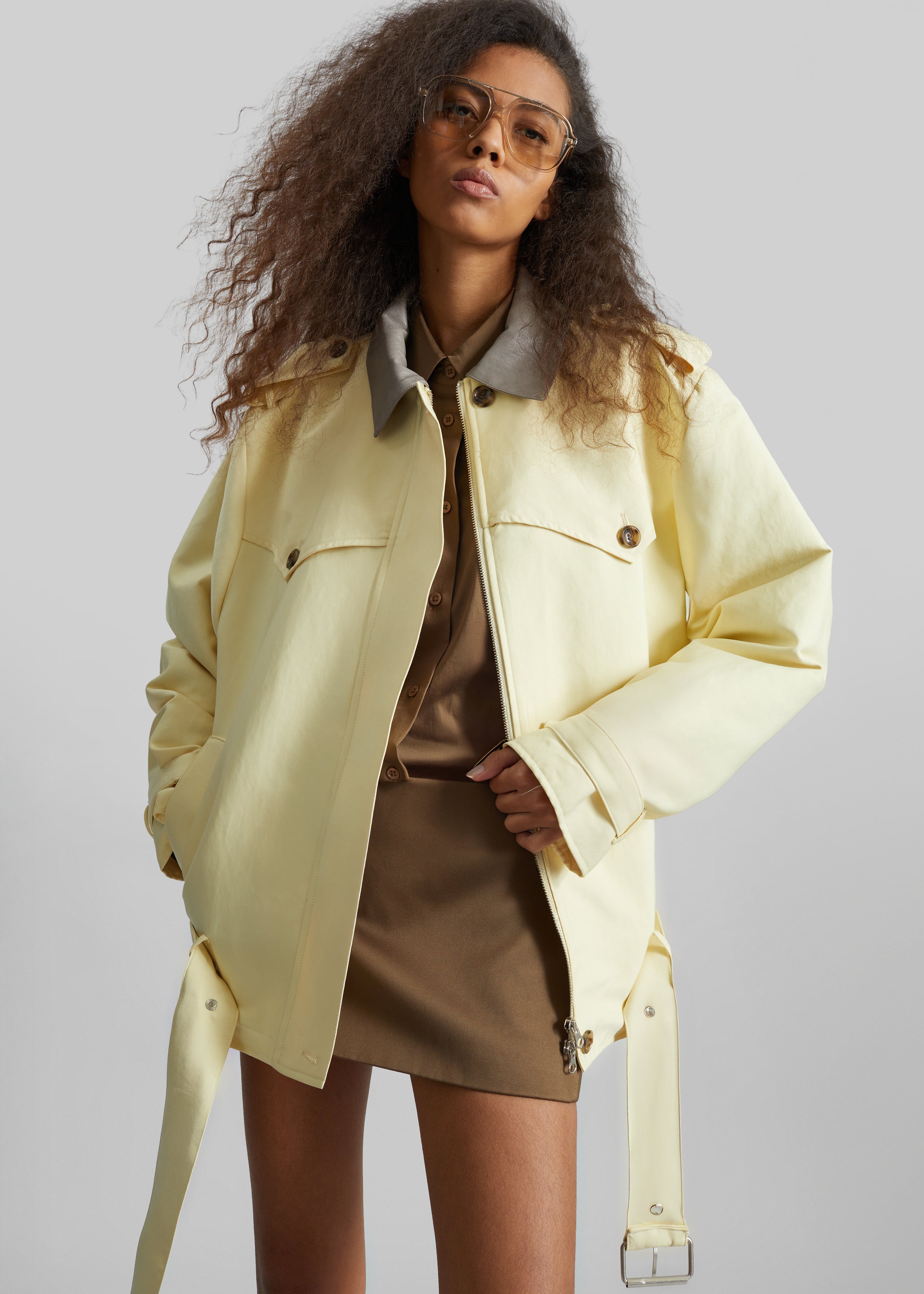Alleray Short Trench - Yellow