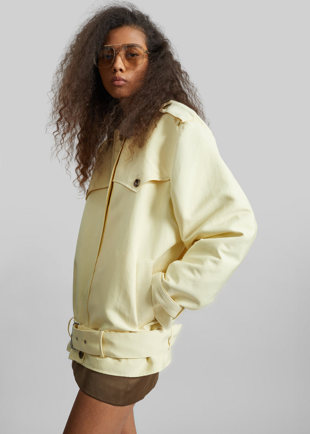Alleray Short Trench - Yellow