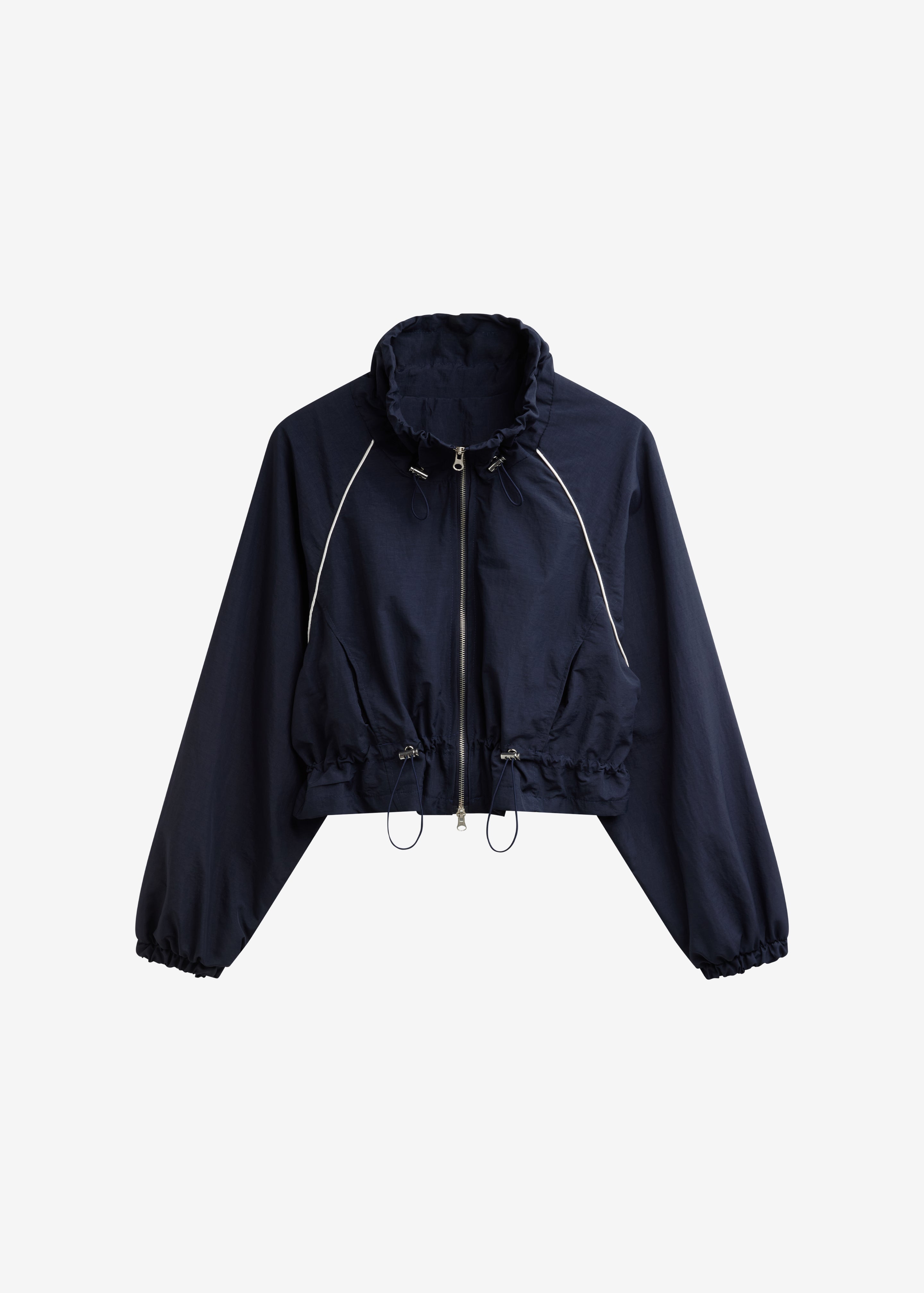 Arizona Drawstring Track Jacket - Navy