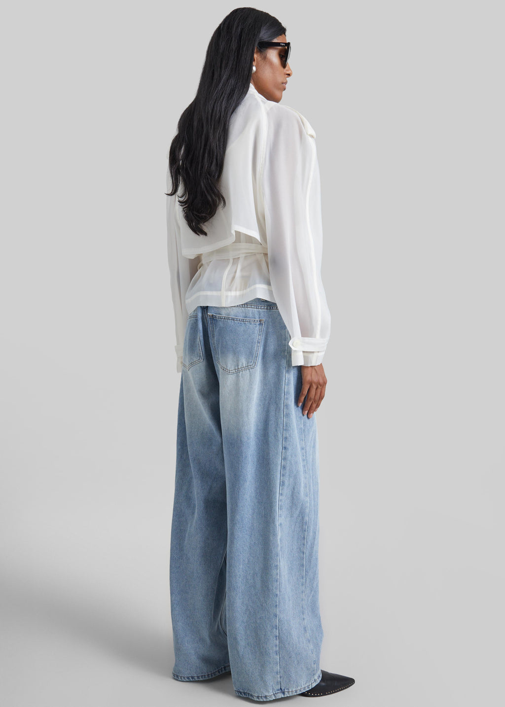 Asola Sheer Short Trench - Ivory