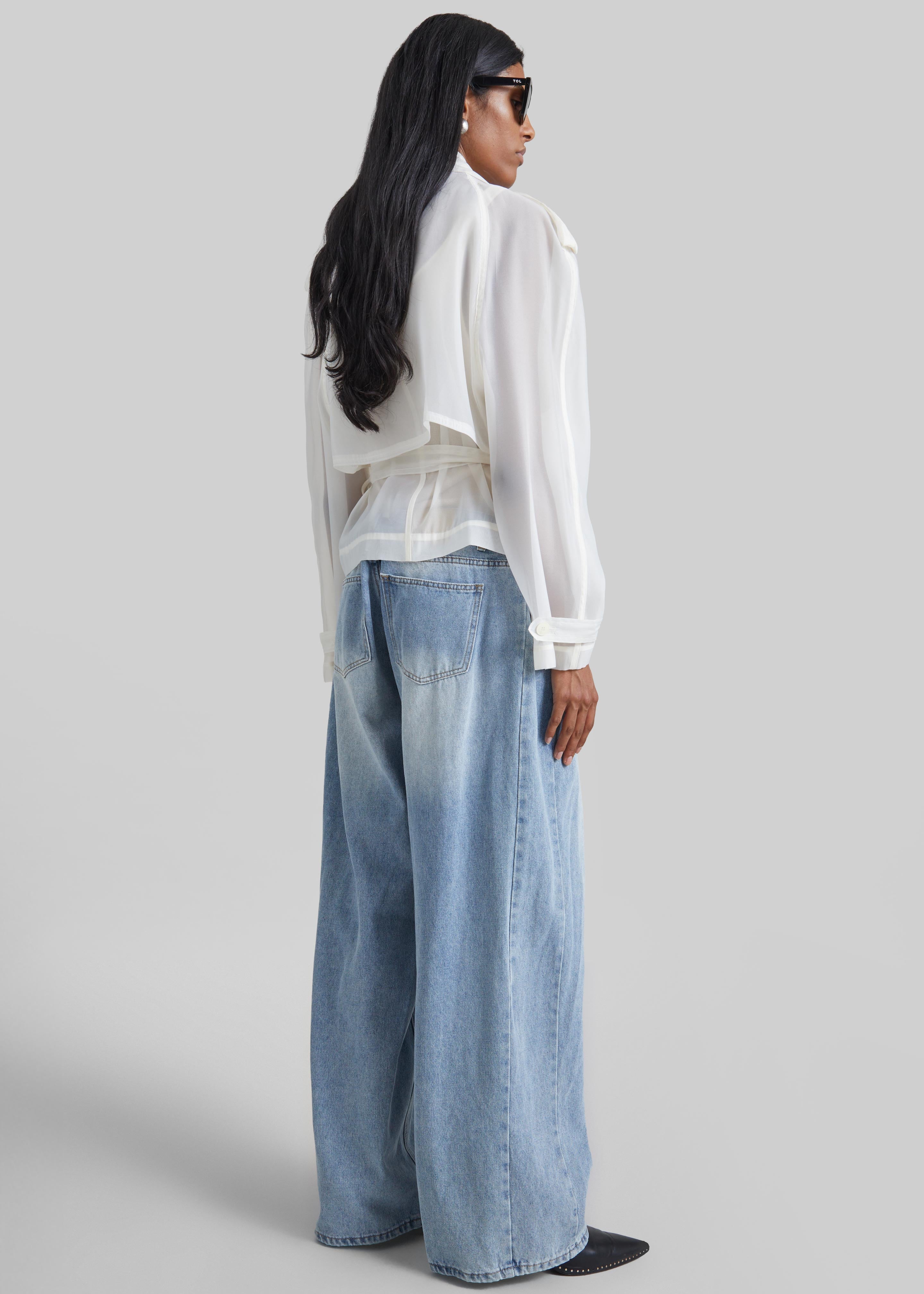 Asola Sheer Short Trench - Ivory