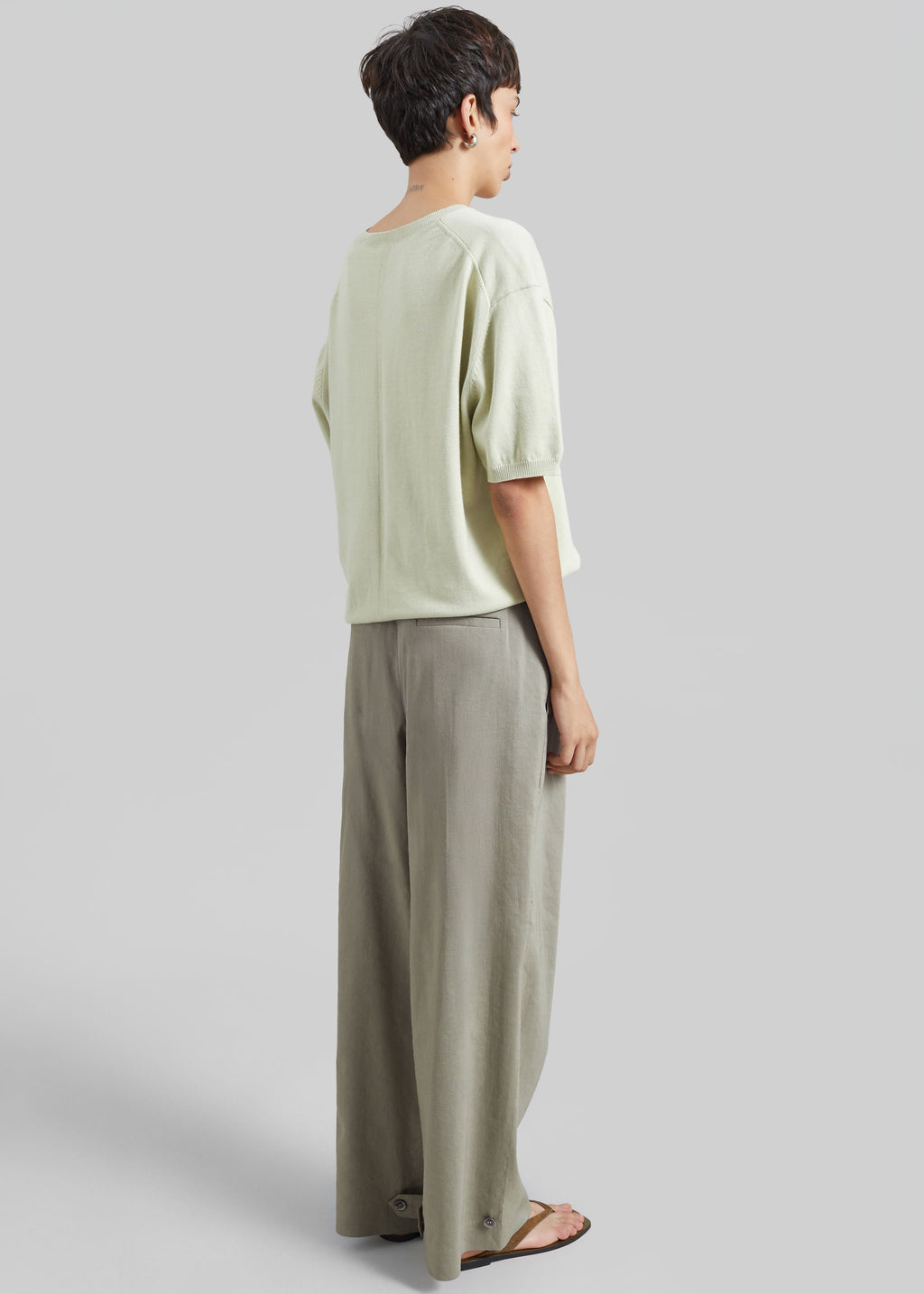 Auray Pleated Trousers - Olive