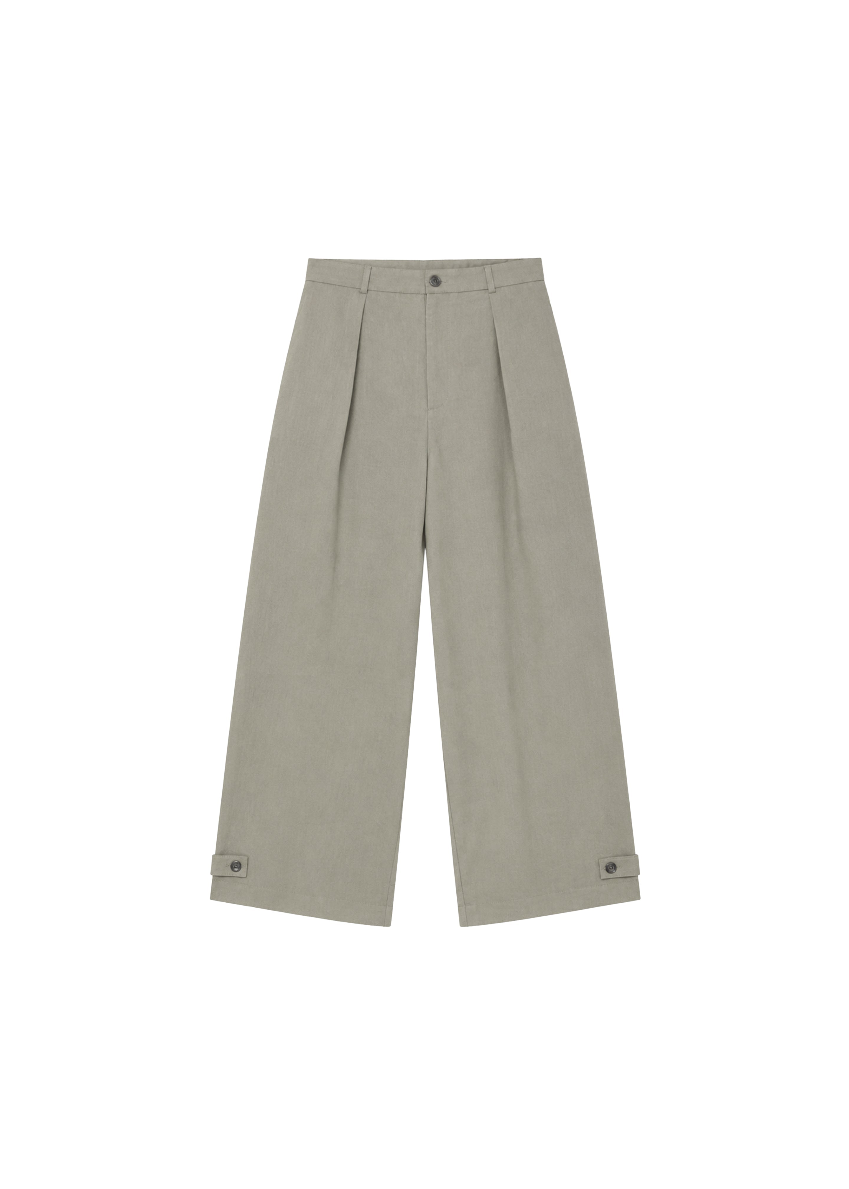 Auray Pleated Trousers - Olive
