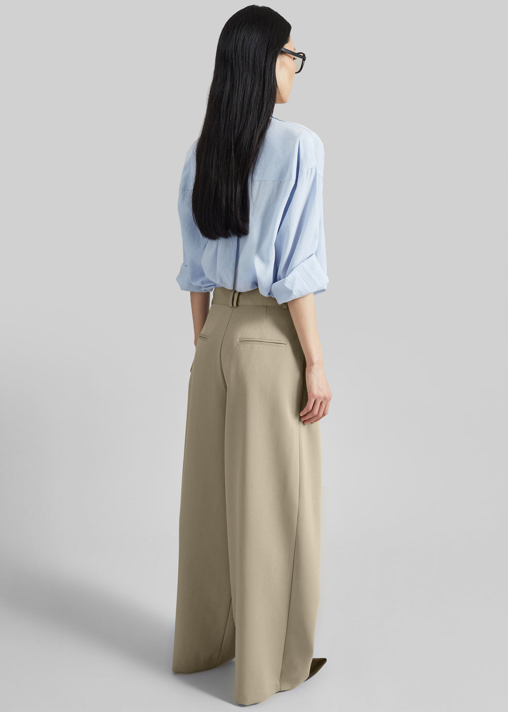 Avray Pleated Trousers - Beige