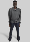 Avray Short Trench - Grey