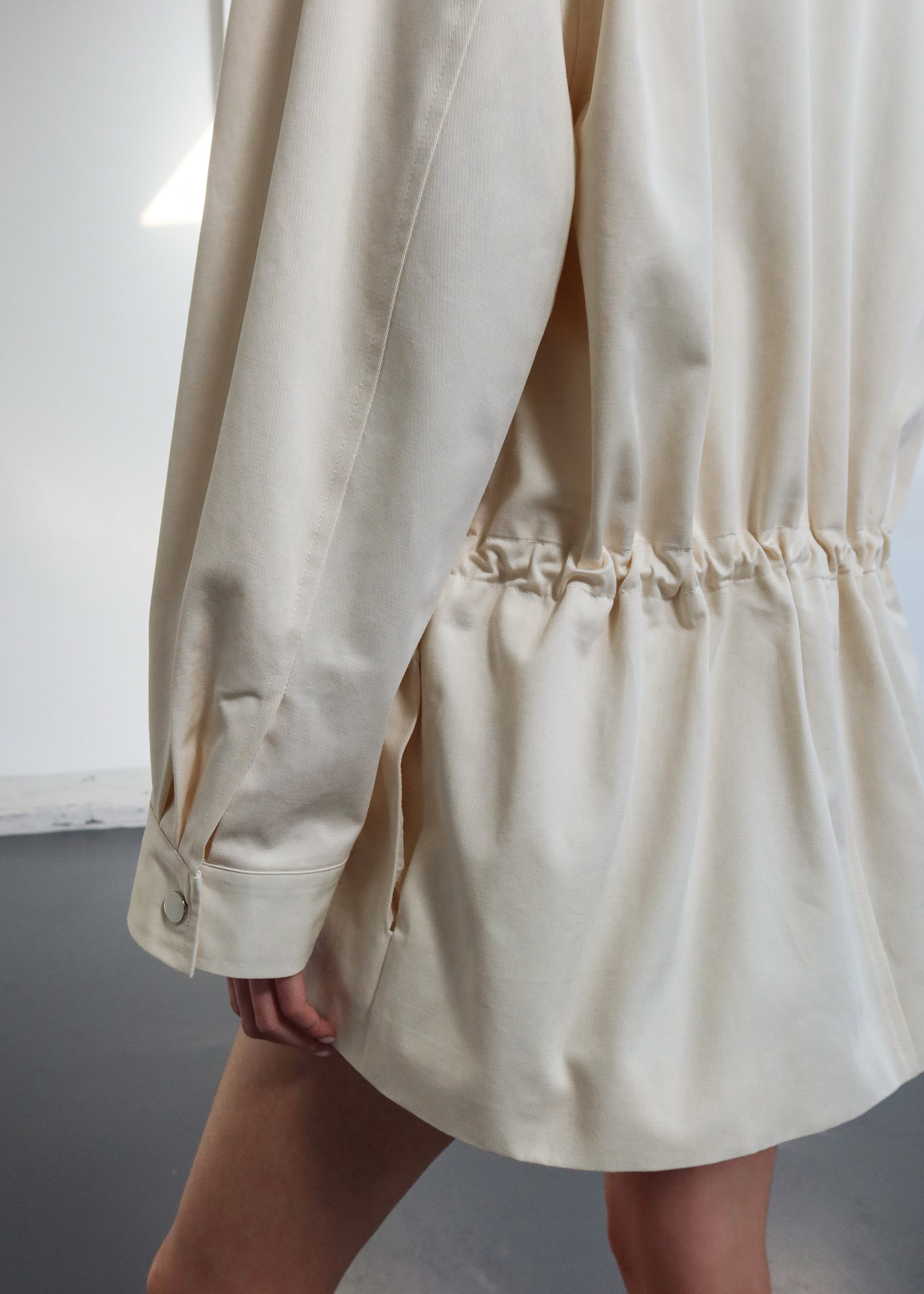 Bailly Padded Utility Jacket - Cream
