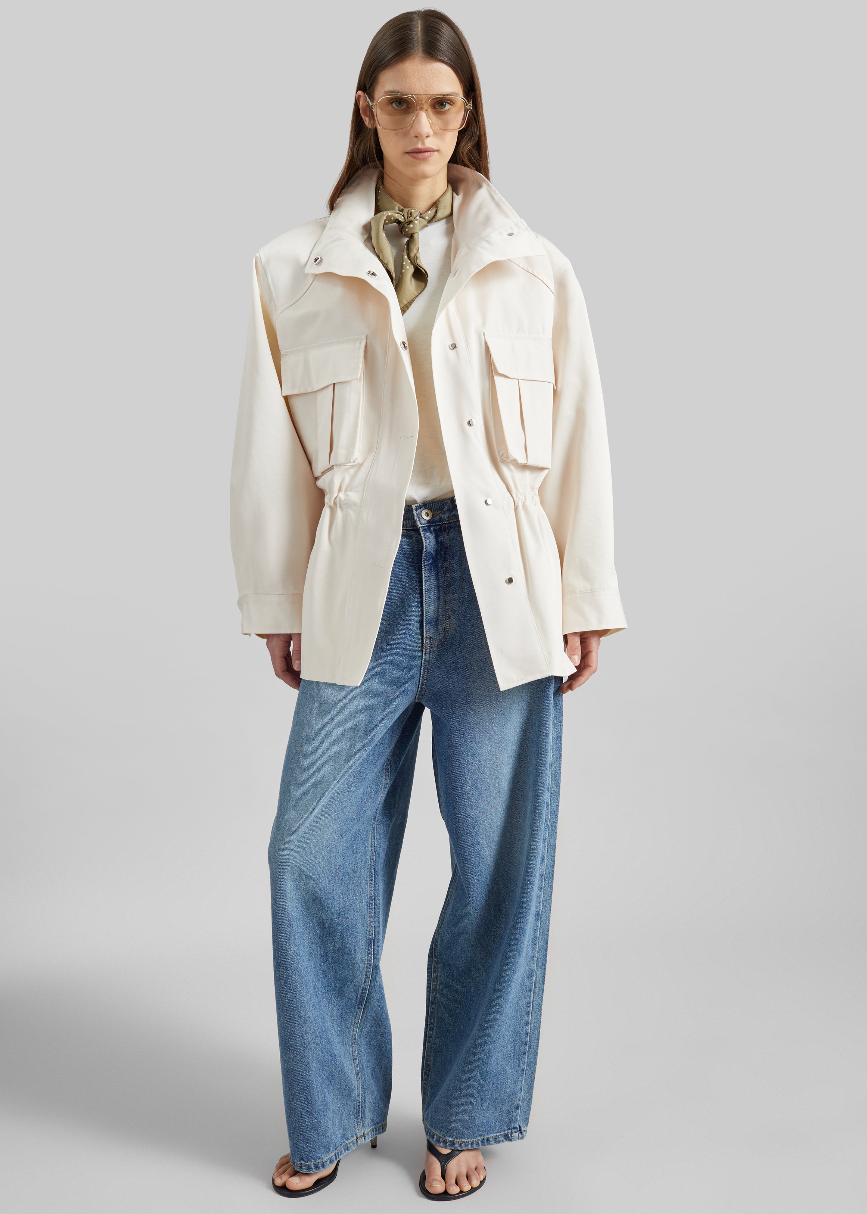 Bailly Padded Utility Jacket - Cream