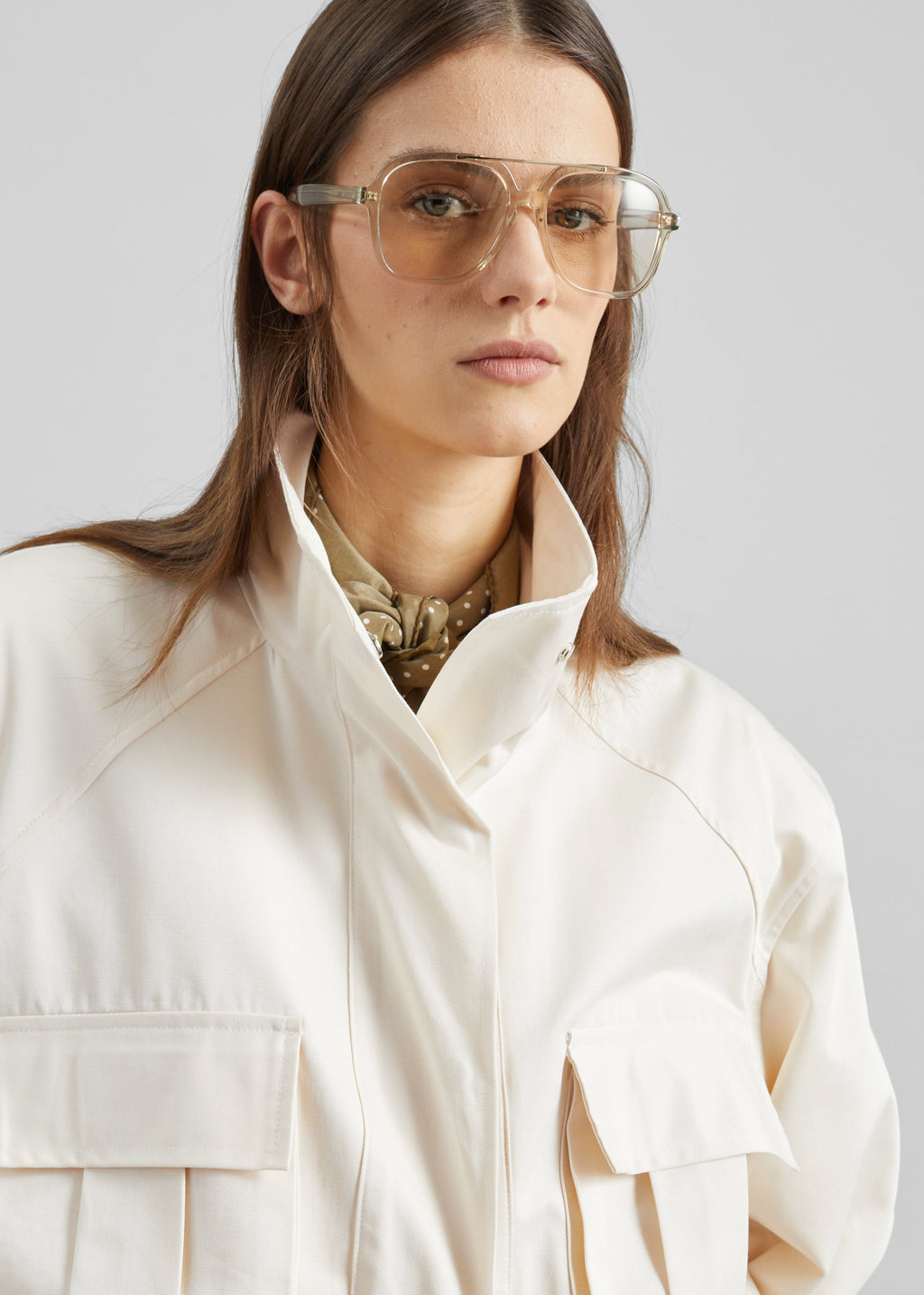 Bailly Padded Utility Jacket - Cream