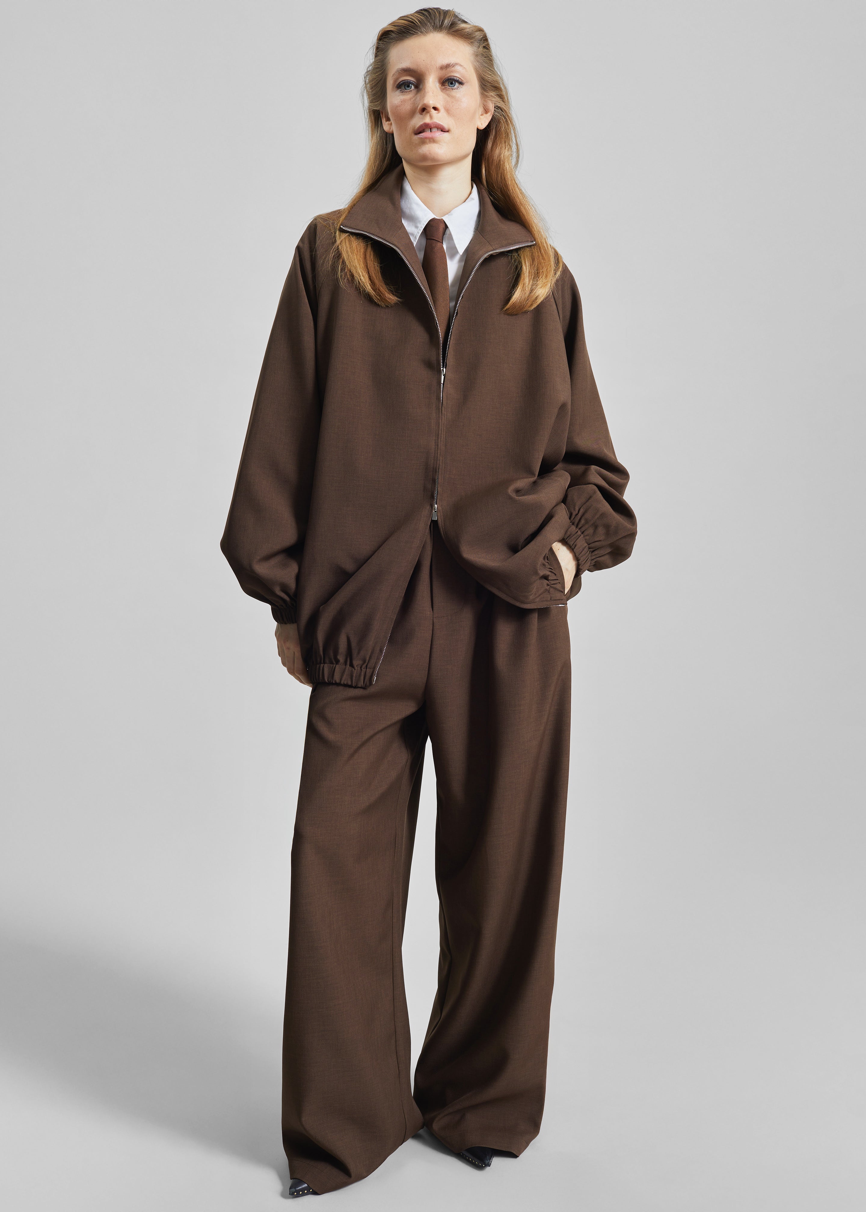 Baxter Track Pants - Dark Brown