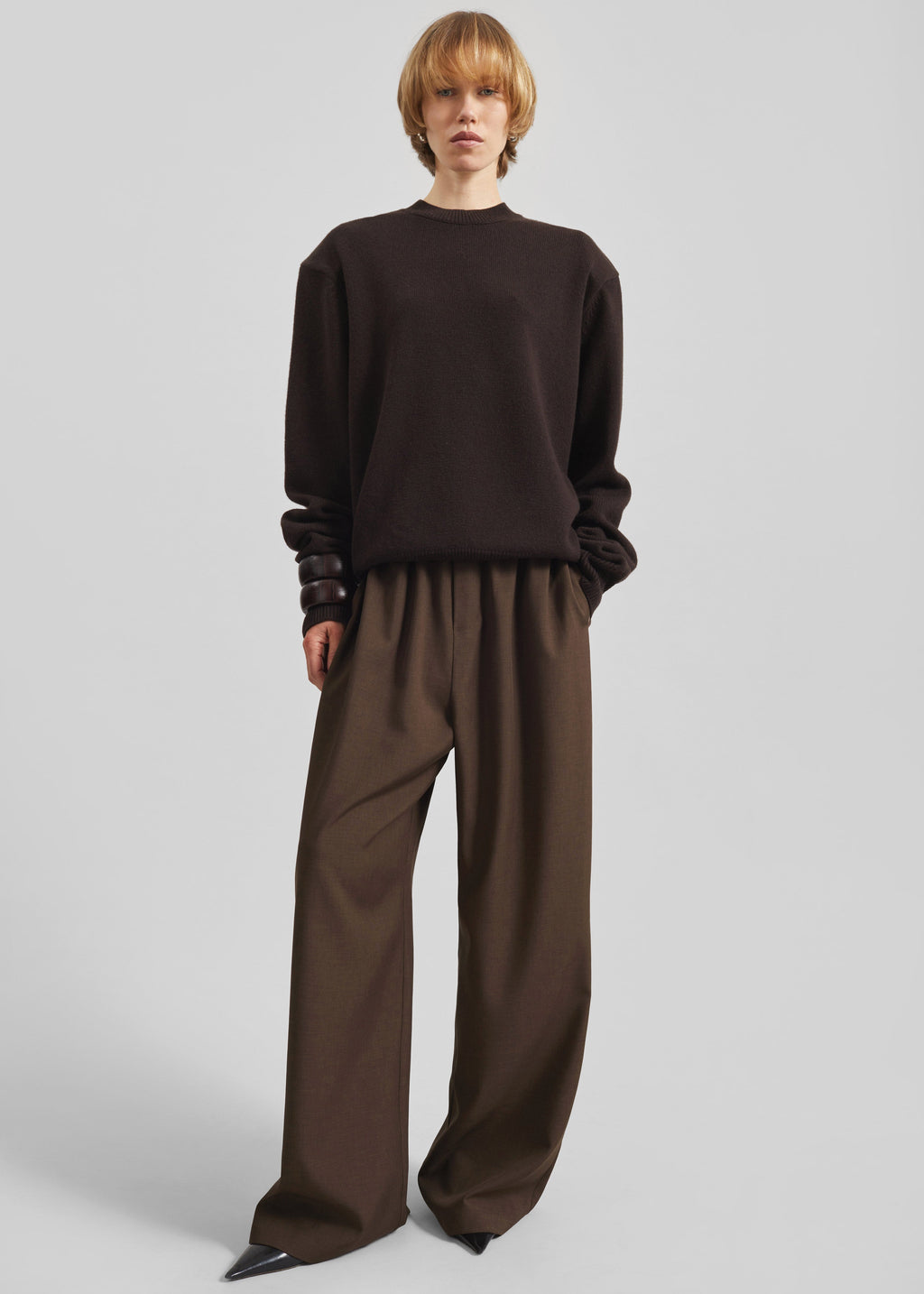 Baxter Track Pants - Dark Brown