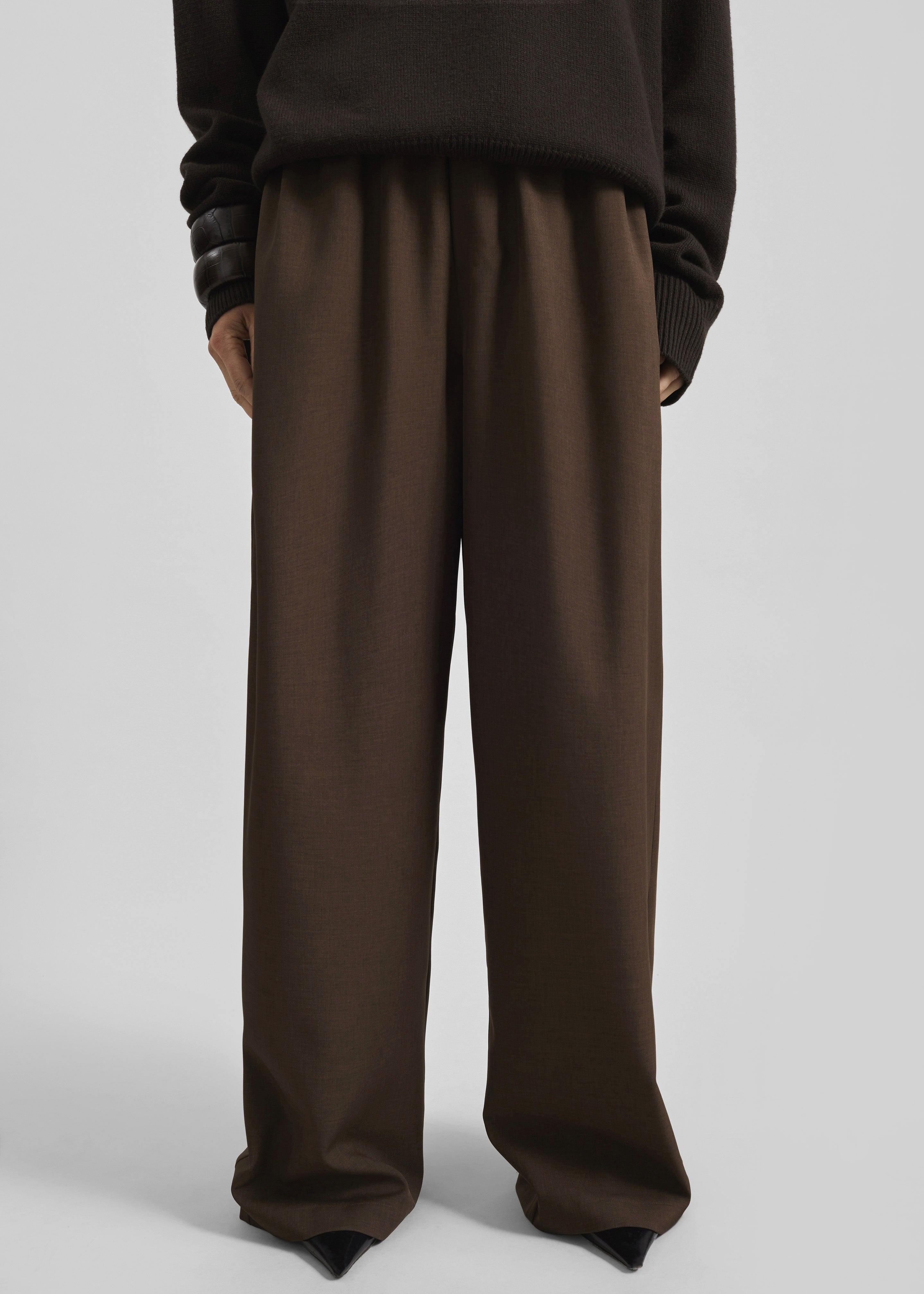 Baxter Track Pants - Dark Brown