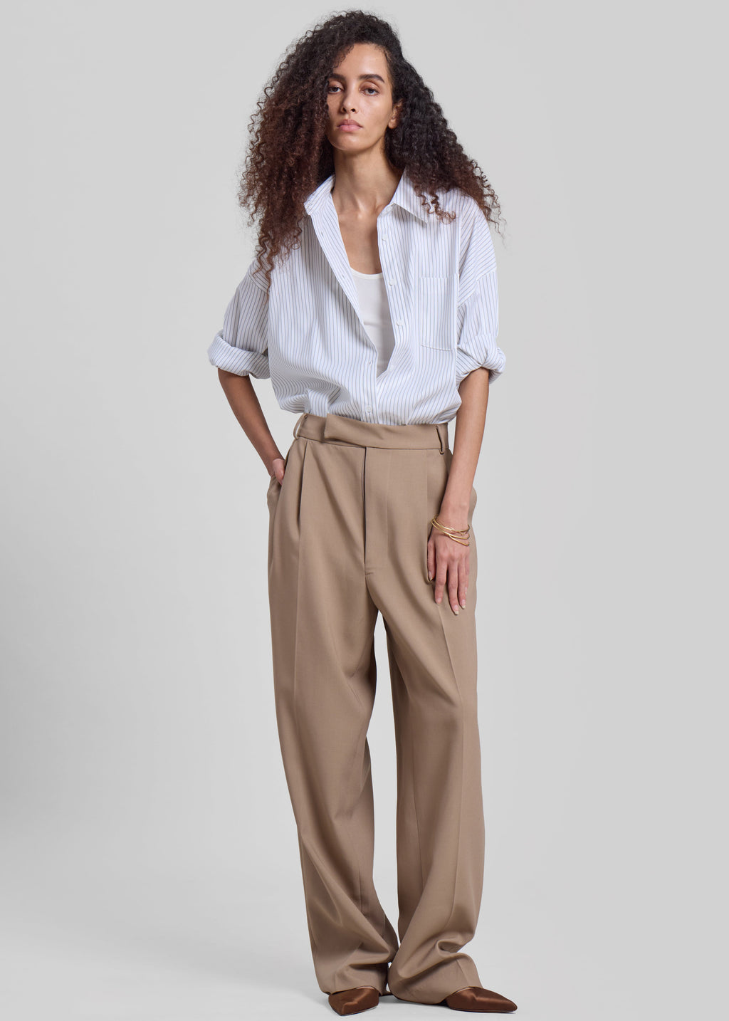 Bea Suit Pants - Latte