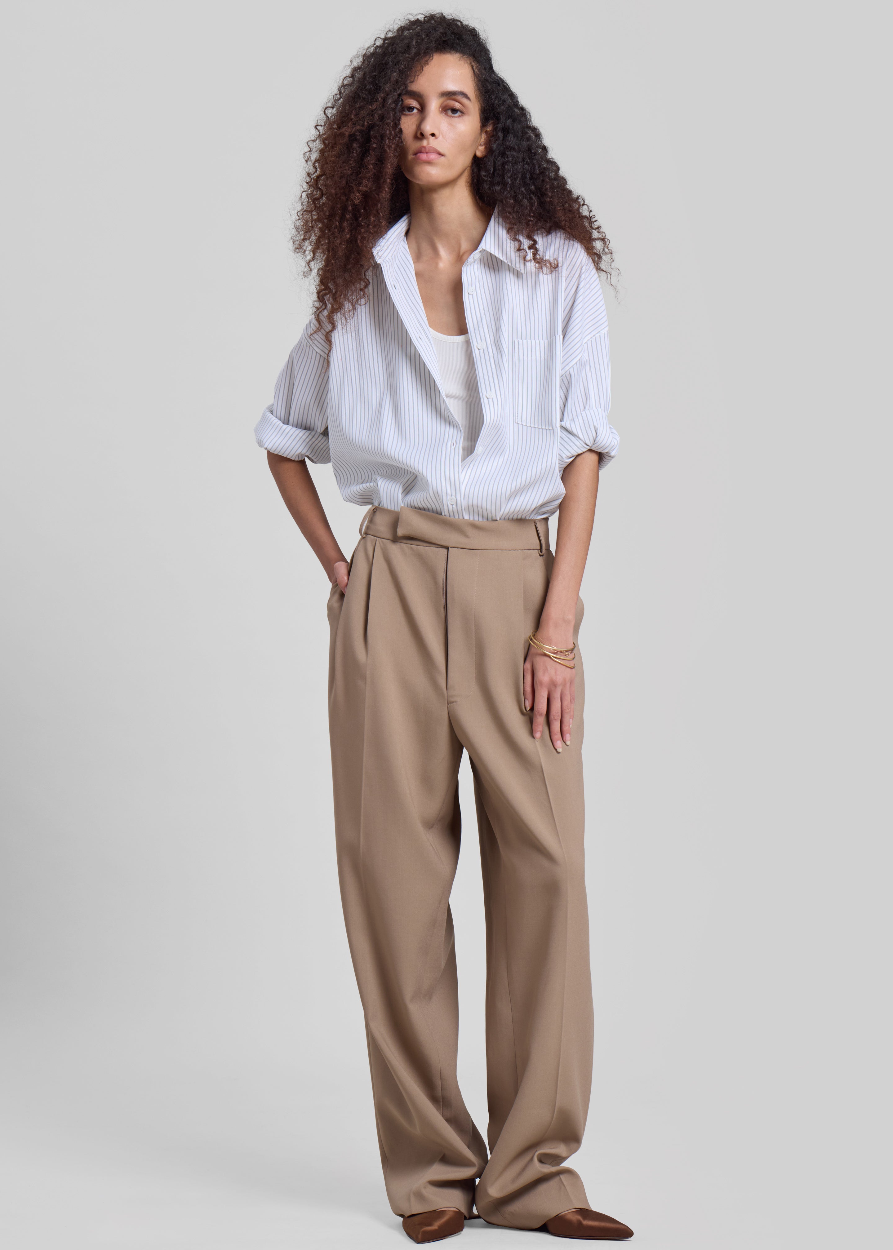 Bea Suit Pants - Latte