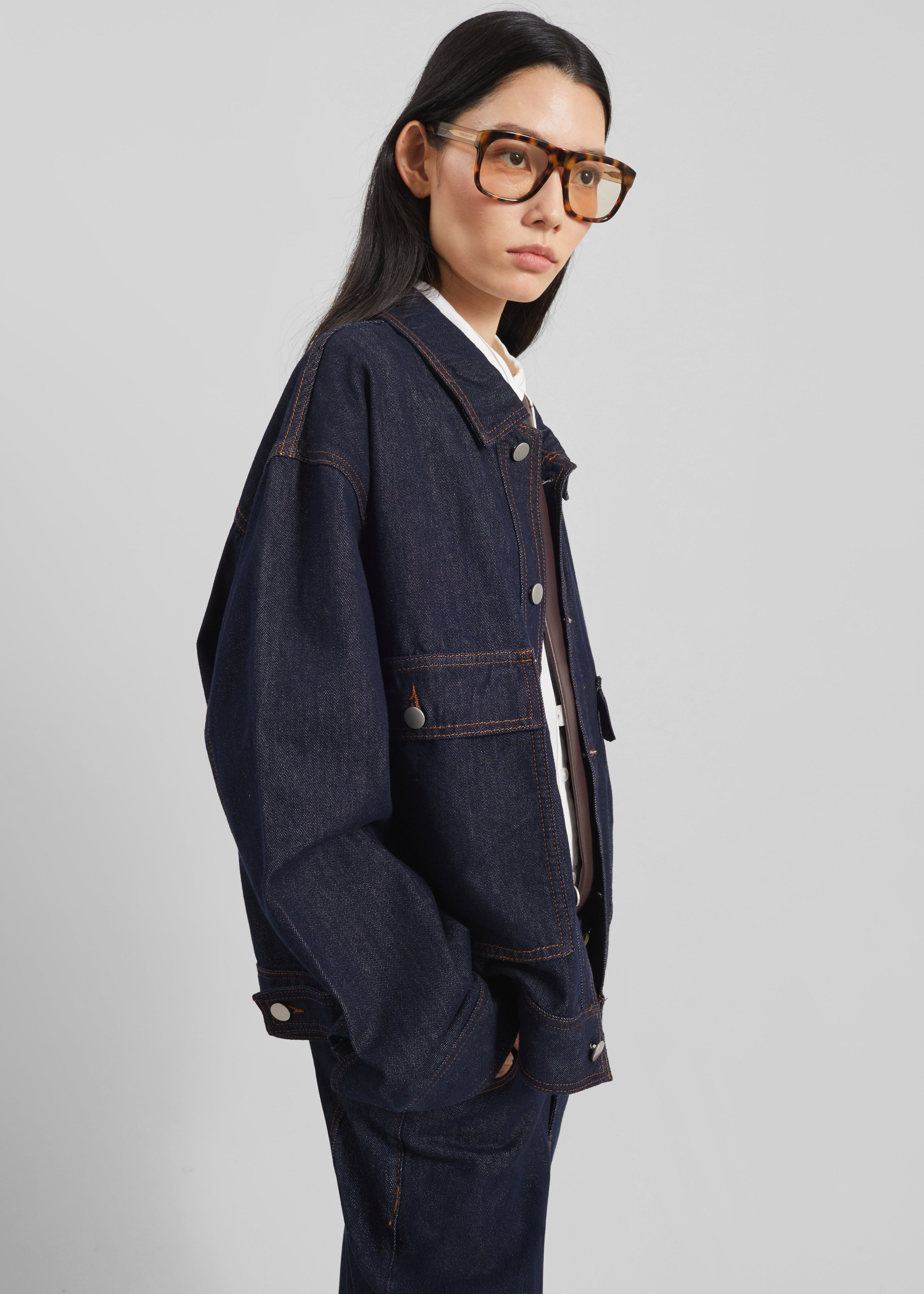 Belden Boxy Denim Jacket - Dark Wash