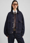 Belden Boxy Denim Jacket - Dark Wash