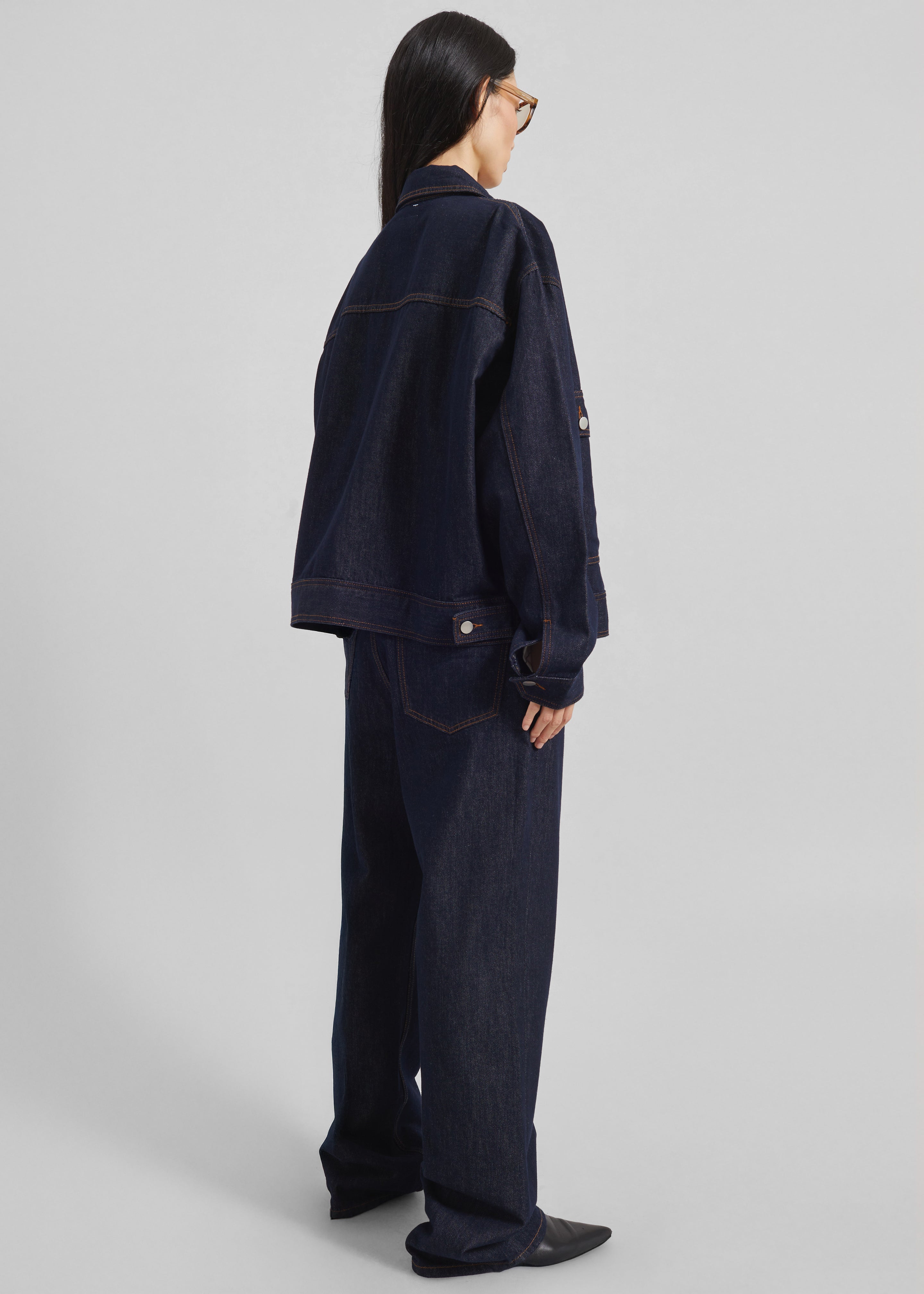 Belden Boxy Denim Jacket - Dark Wash