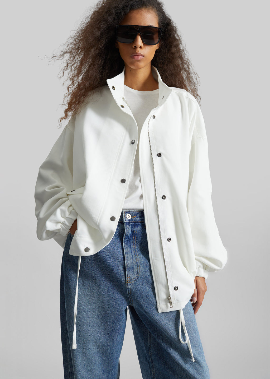 Bellona Blouson Jacket - White