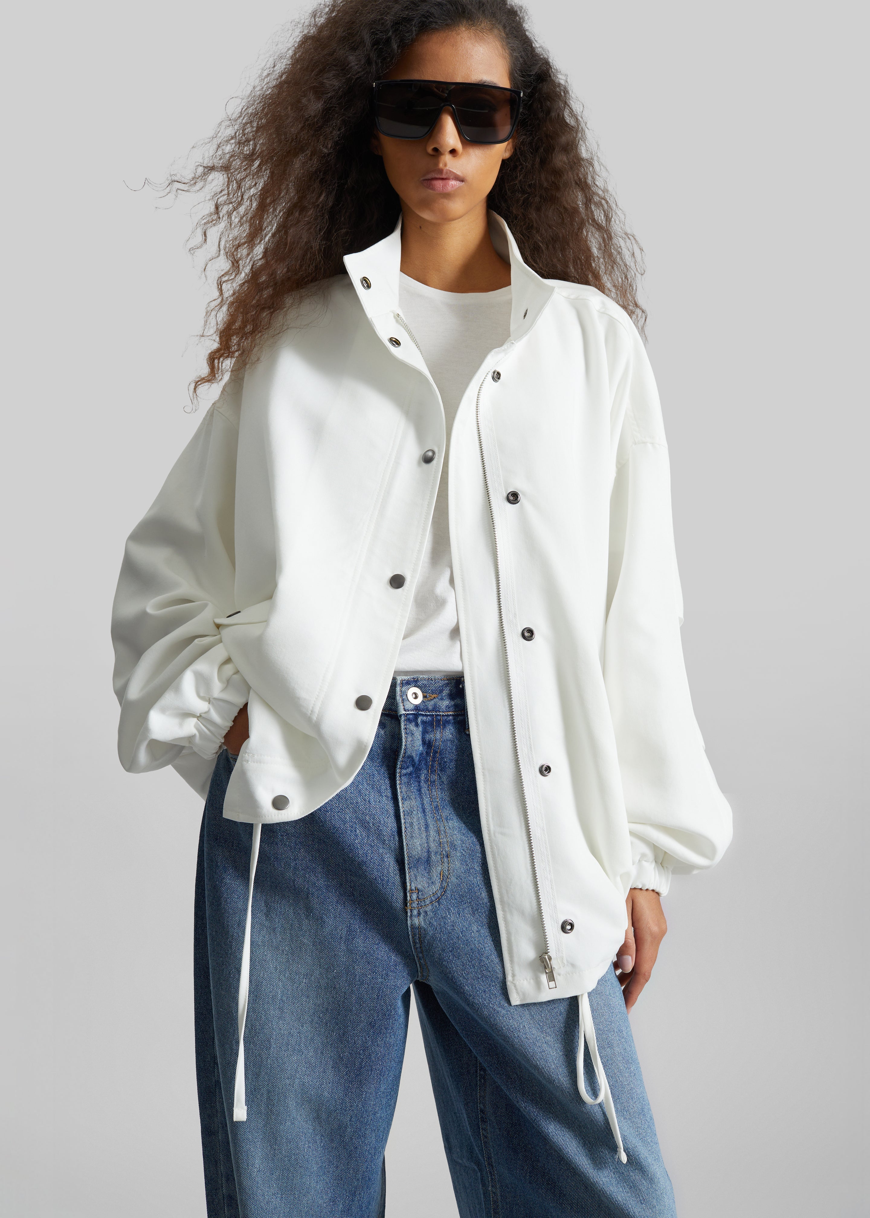 Bellona Blouson Jacket - White