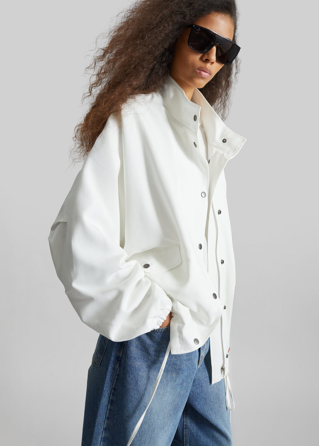 Bellona Blouson Jacket - White
