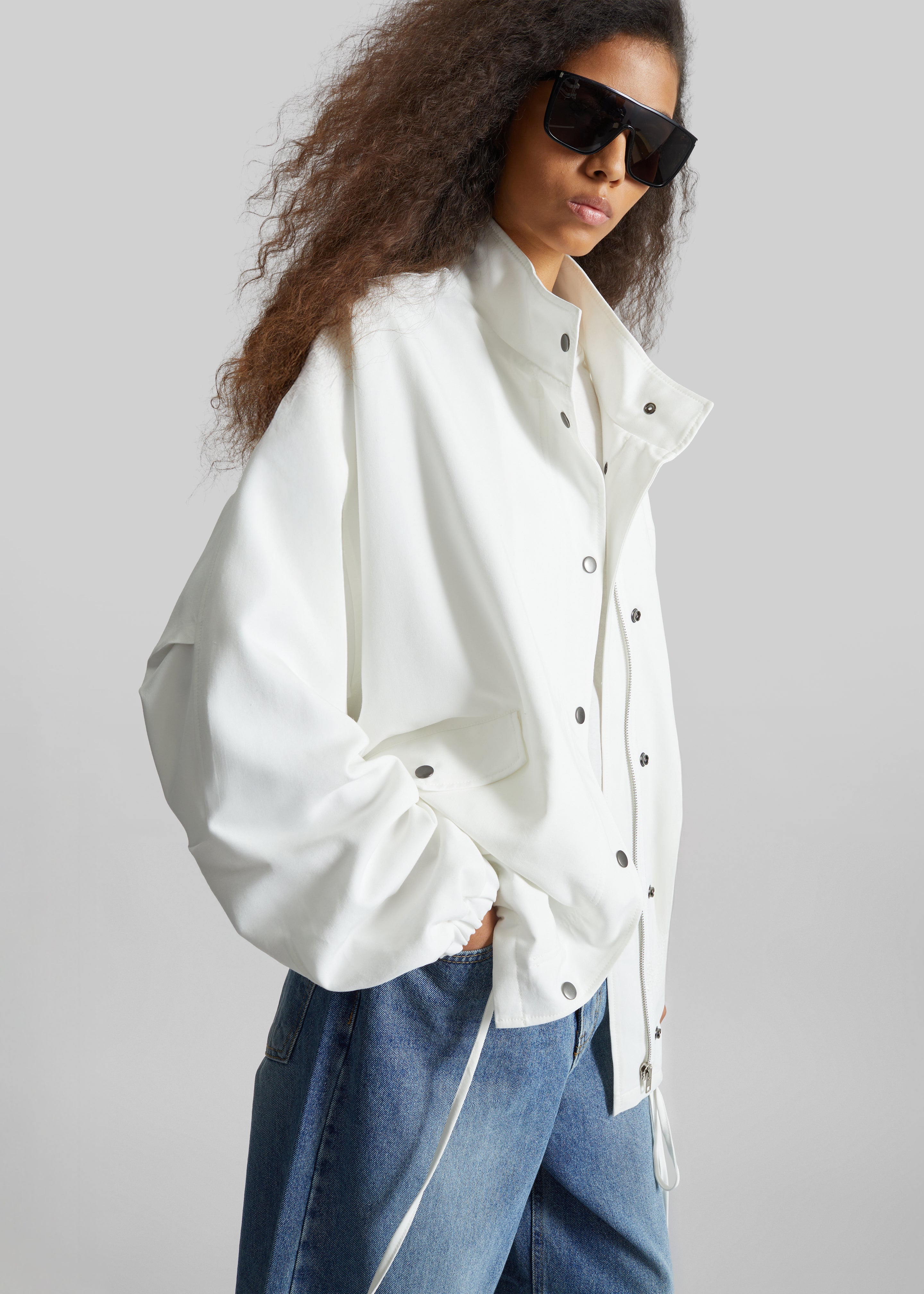 Bellona Blouson Jacket - White