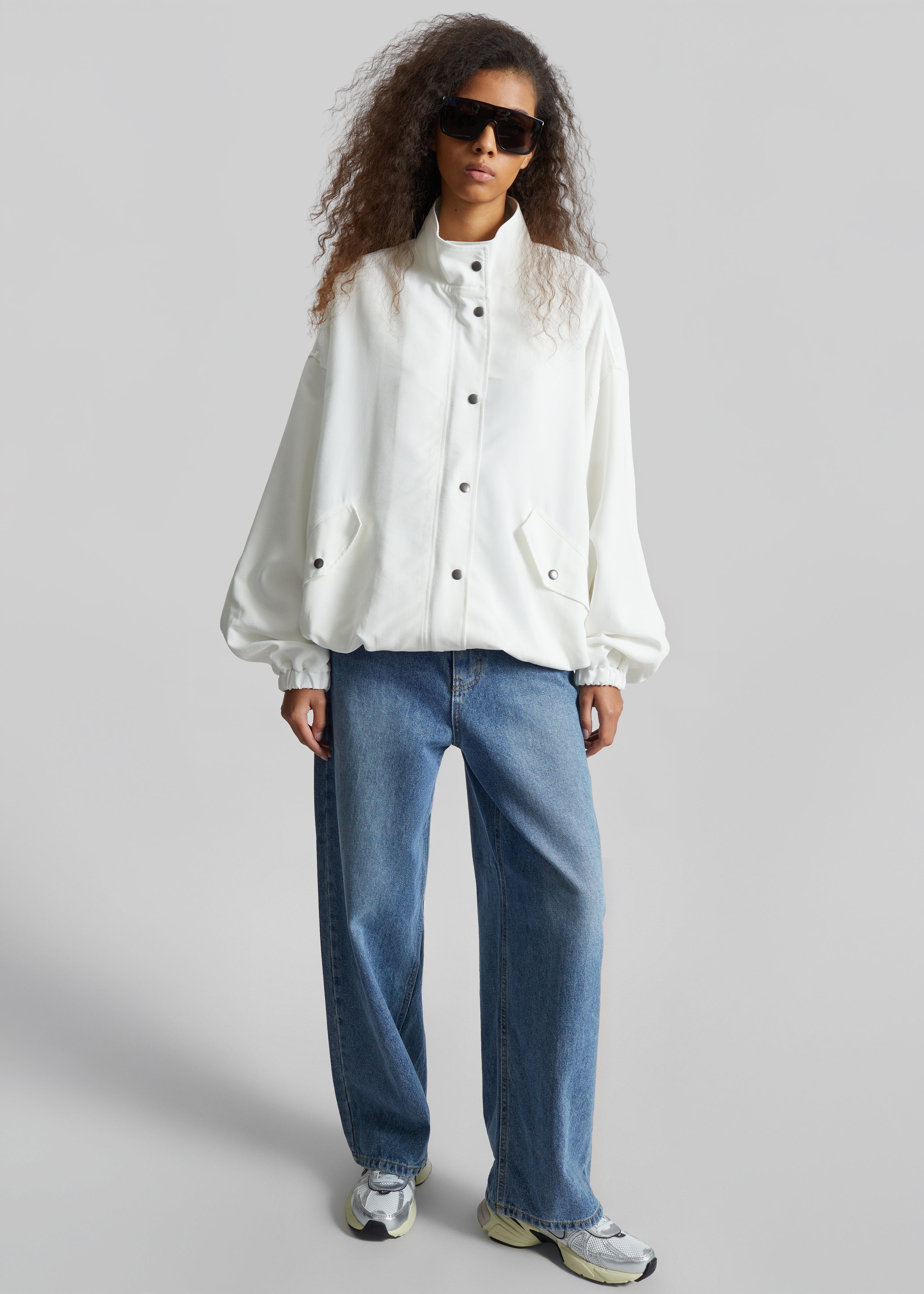 Bellona Blouson Jacket - White