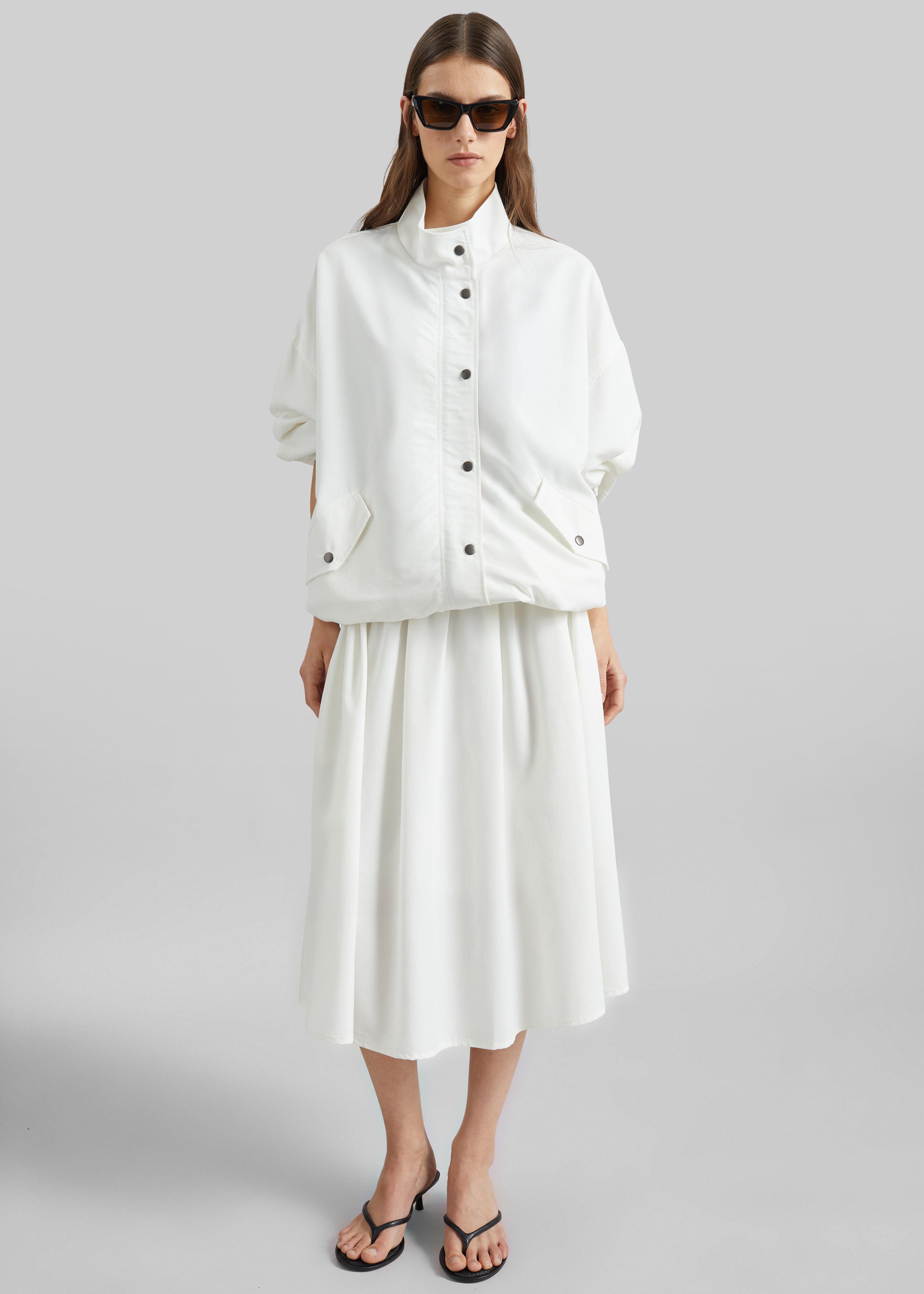 Bellona Blouson Jacket - White