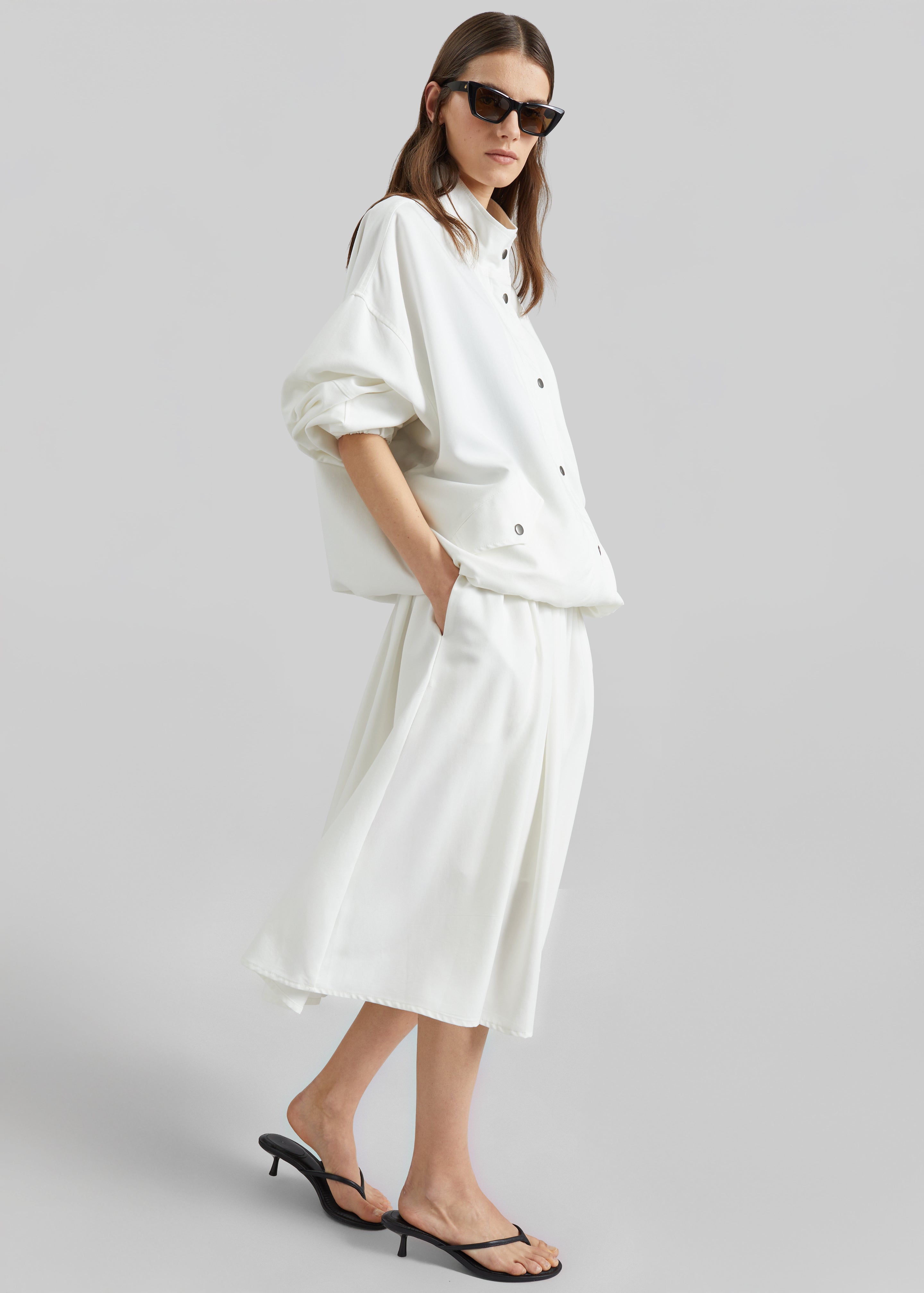 Bellona Blouson Jacket - White