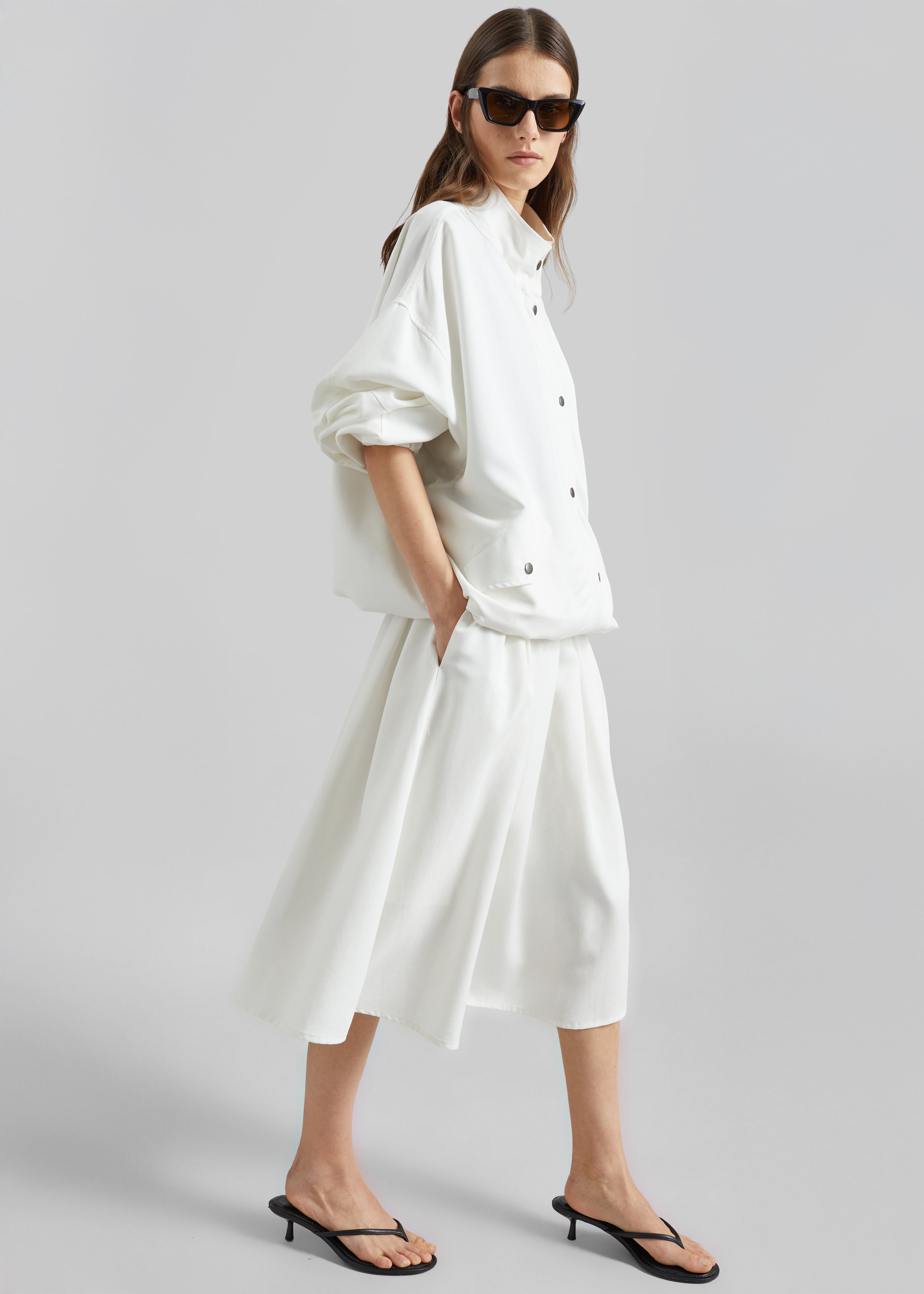 Bellona Blouson Jacket - White