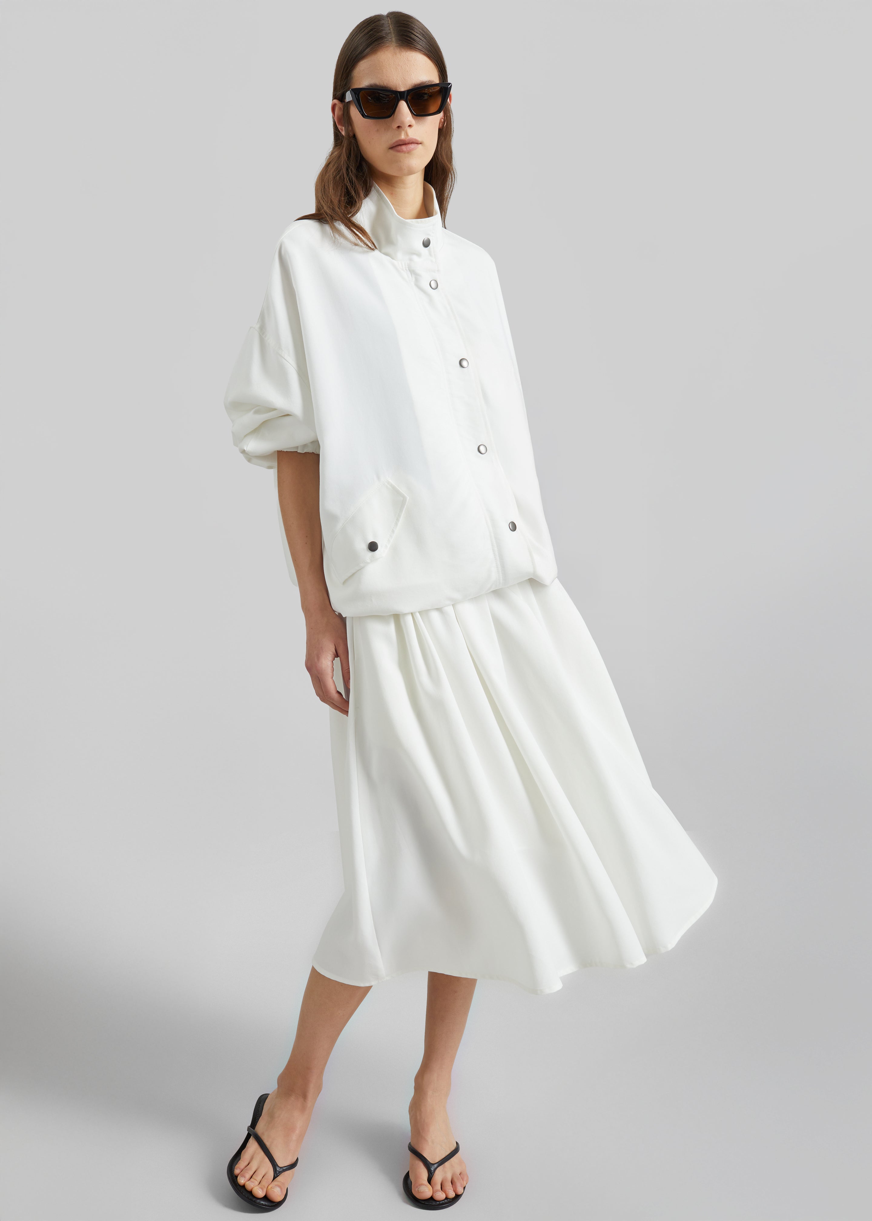 Bellona Blouson Jacket - White