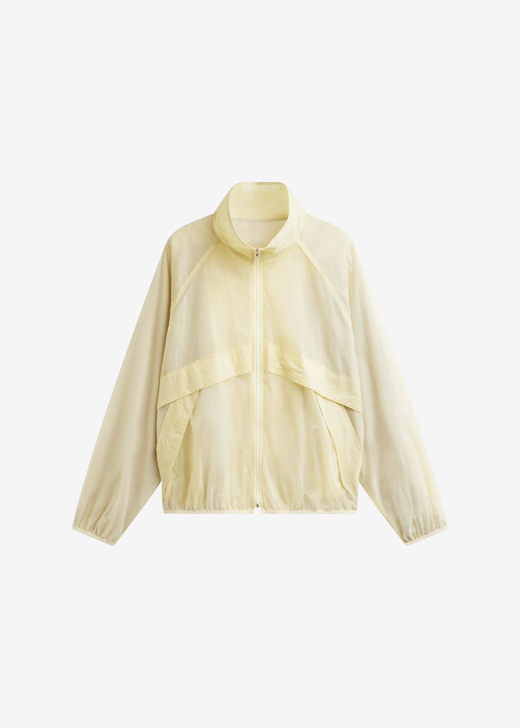 Bicos Sheer Track Jacket - Pale Yellow