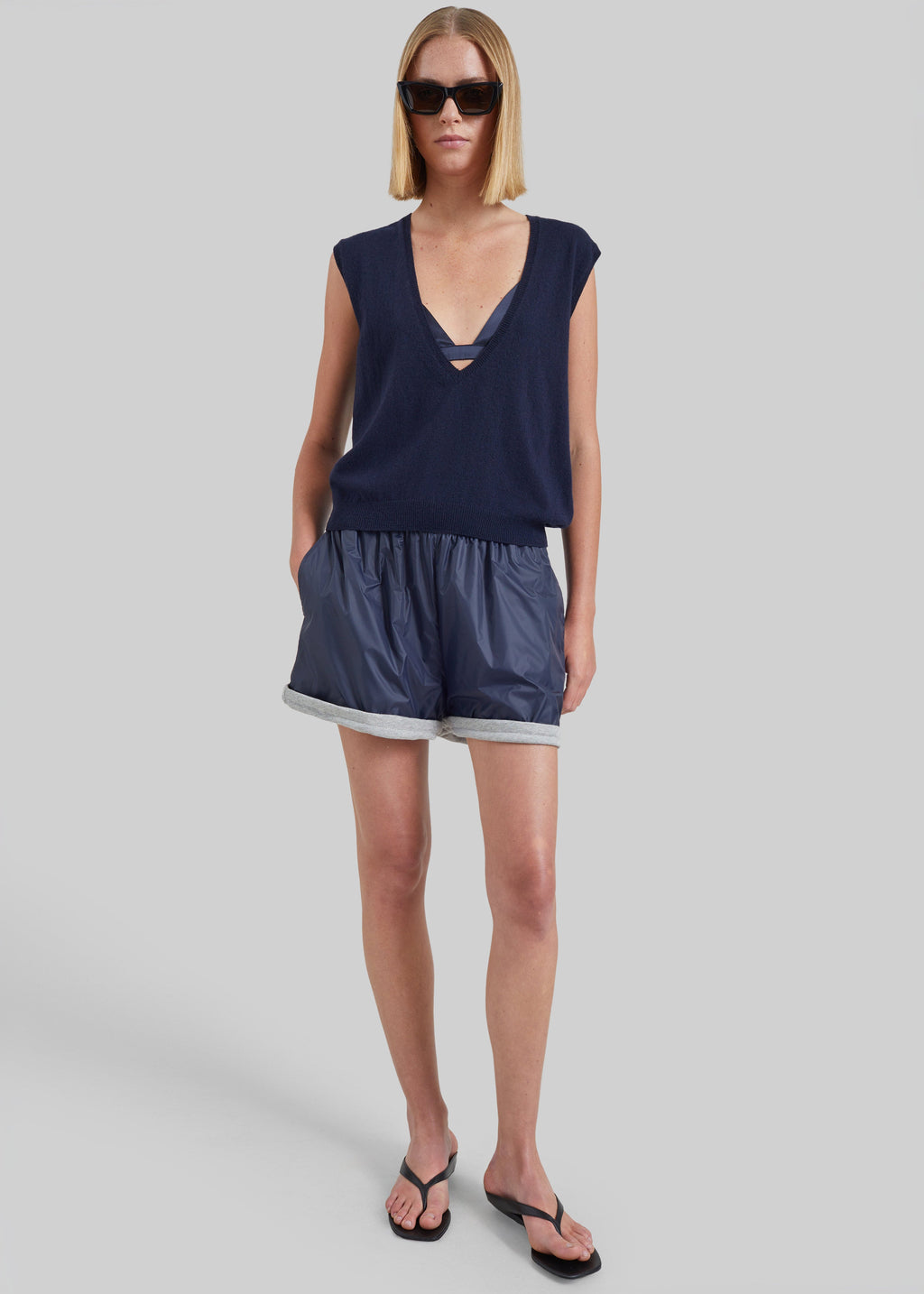 Blera Reversible Shorts - Navy/Grey