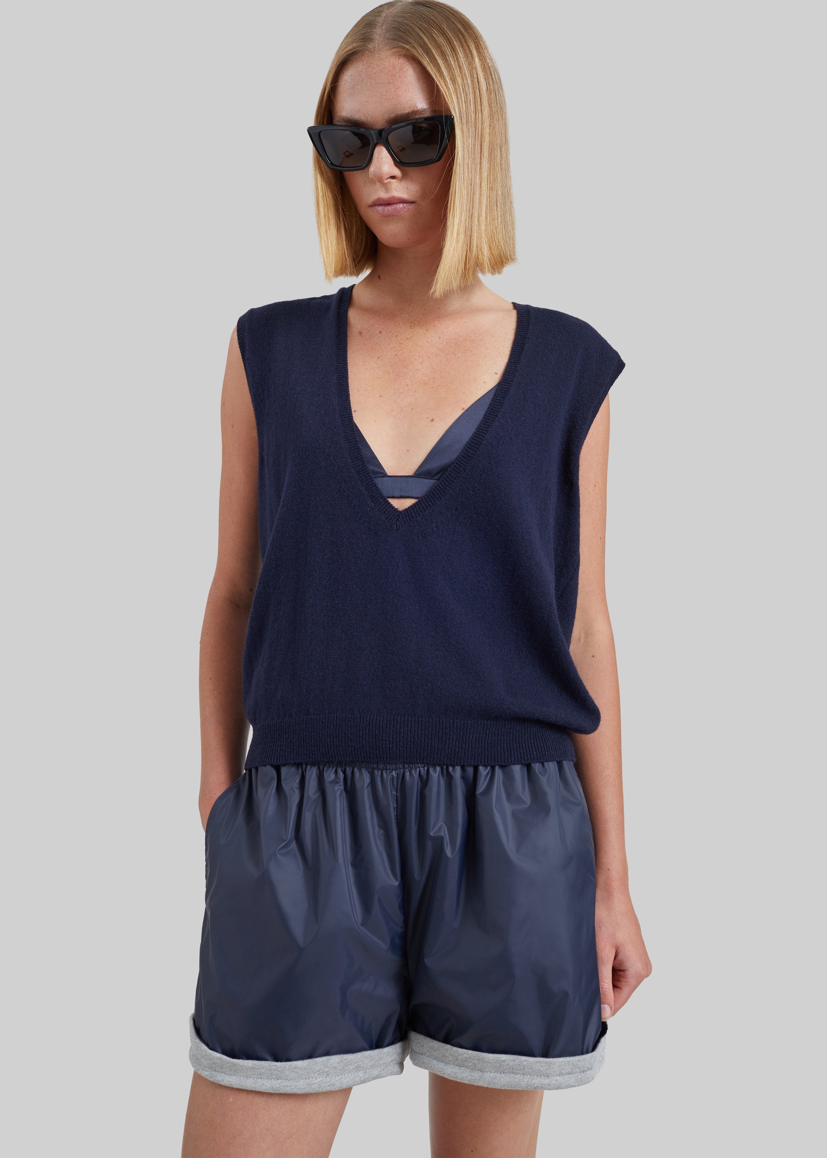 Blera Reversible Shorts - Navy/Grey