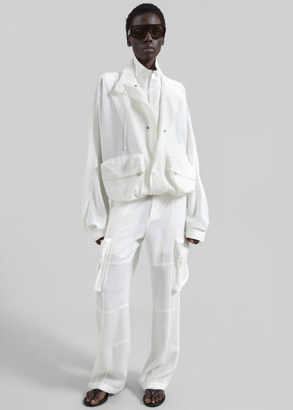Breya Fluid Jacket - White