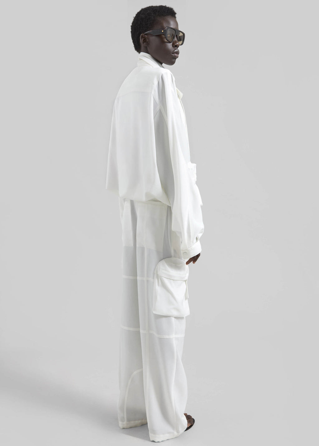 Breya Fluid Jacket - White