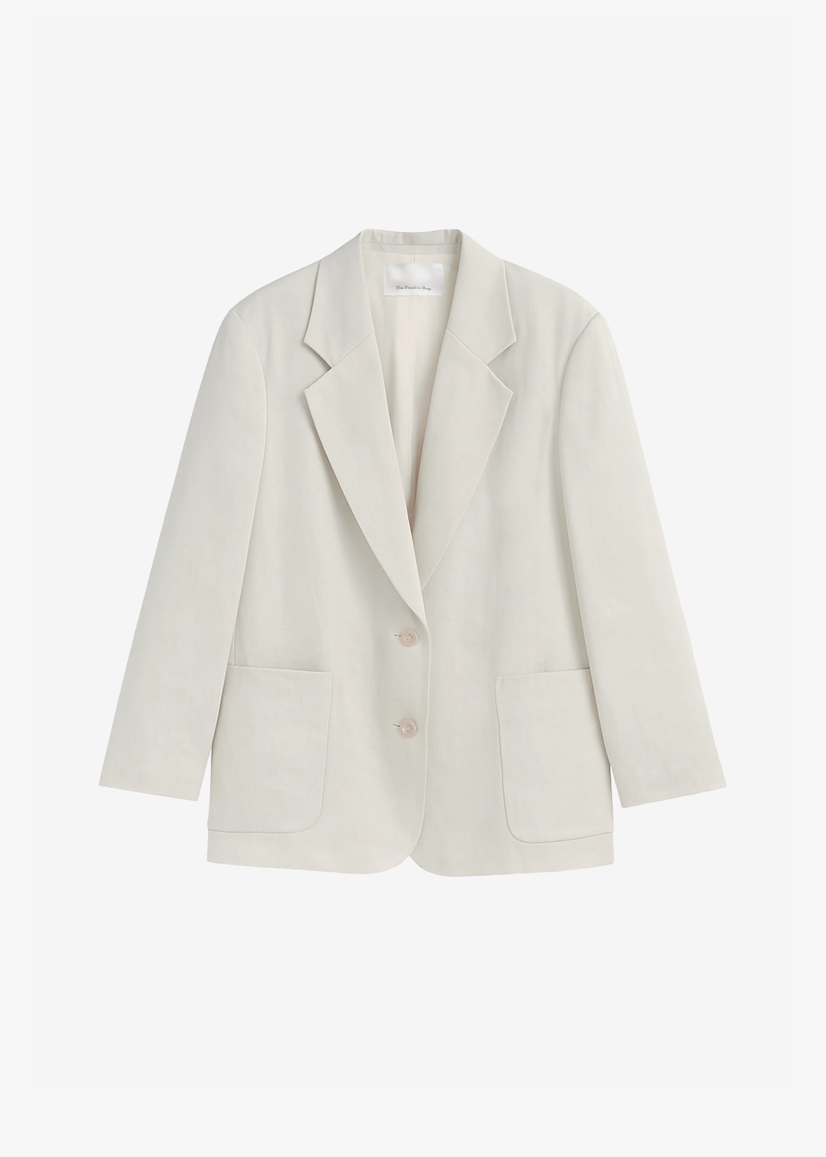 Bruna Linen Soft Blazer - Light Beige