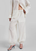 By Malene Birger Lumas Silk Organza Trousers - Soft White