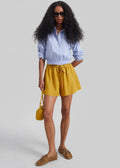 Caligny Linen Shorts - Mustard