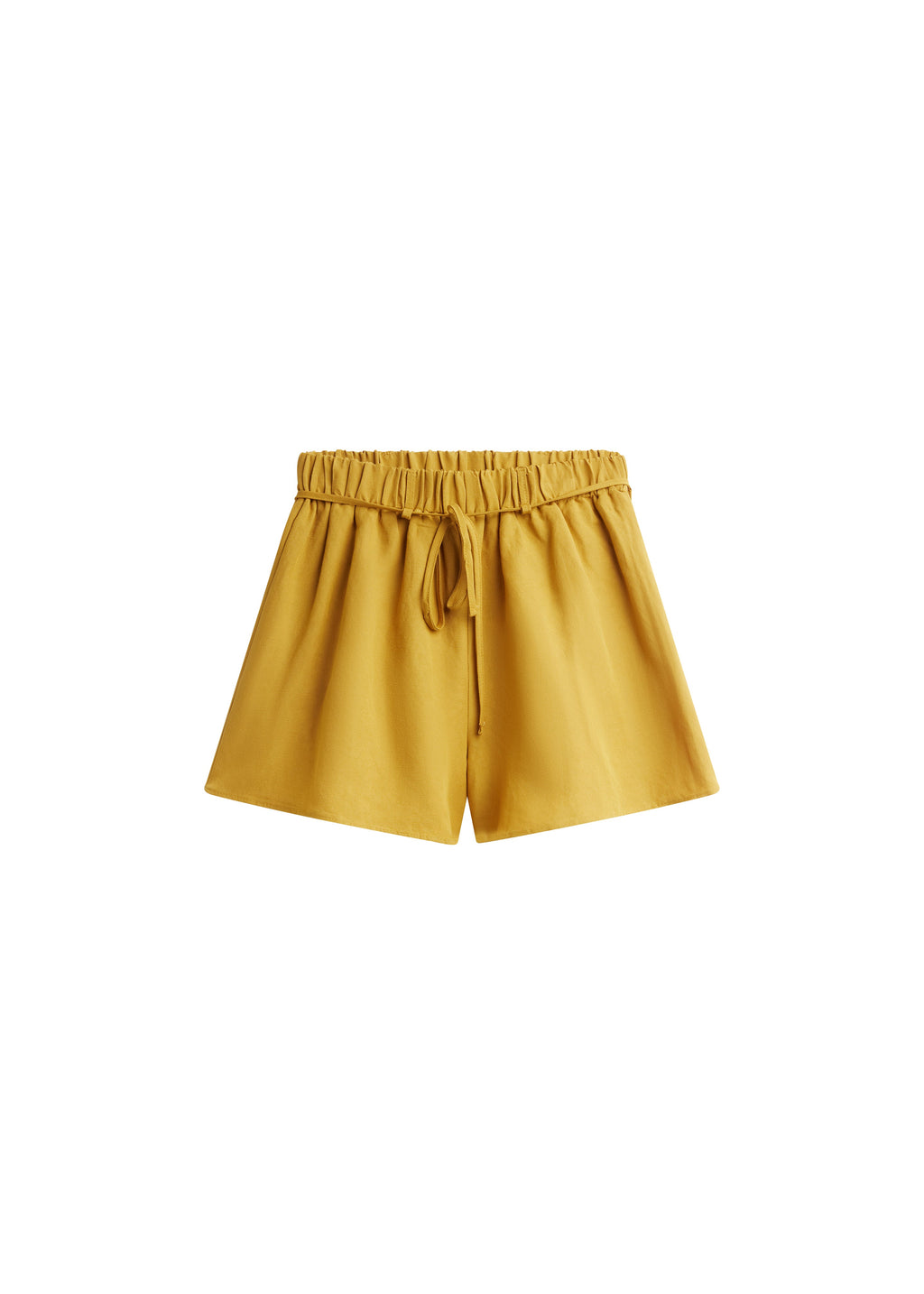 Caligny Linen Shorts - Mustard