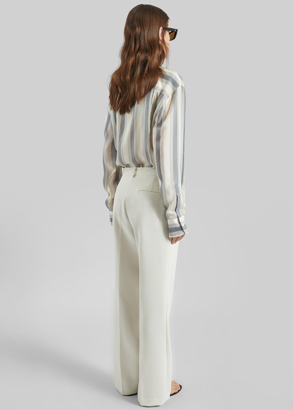 Chesnay Bootcut Pants - Cream