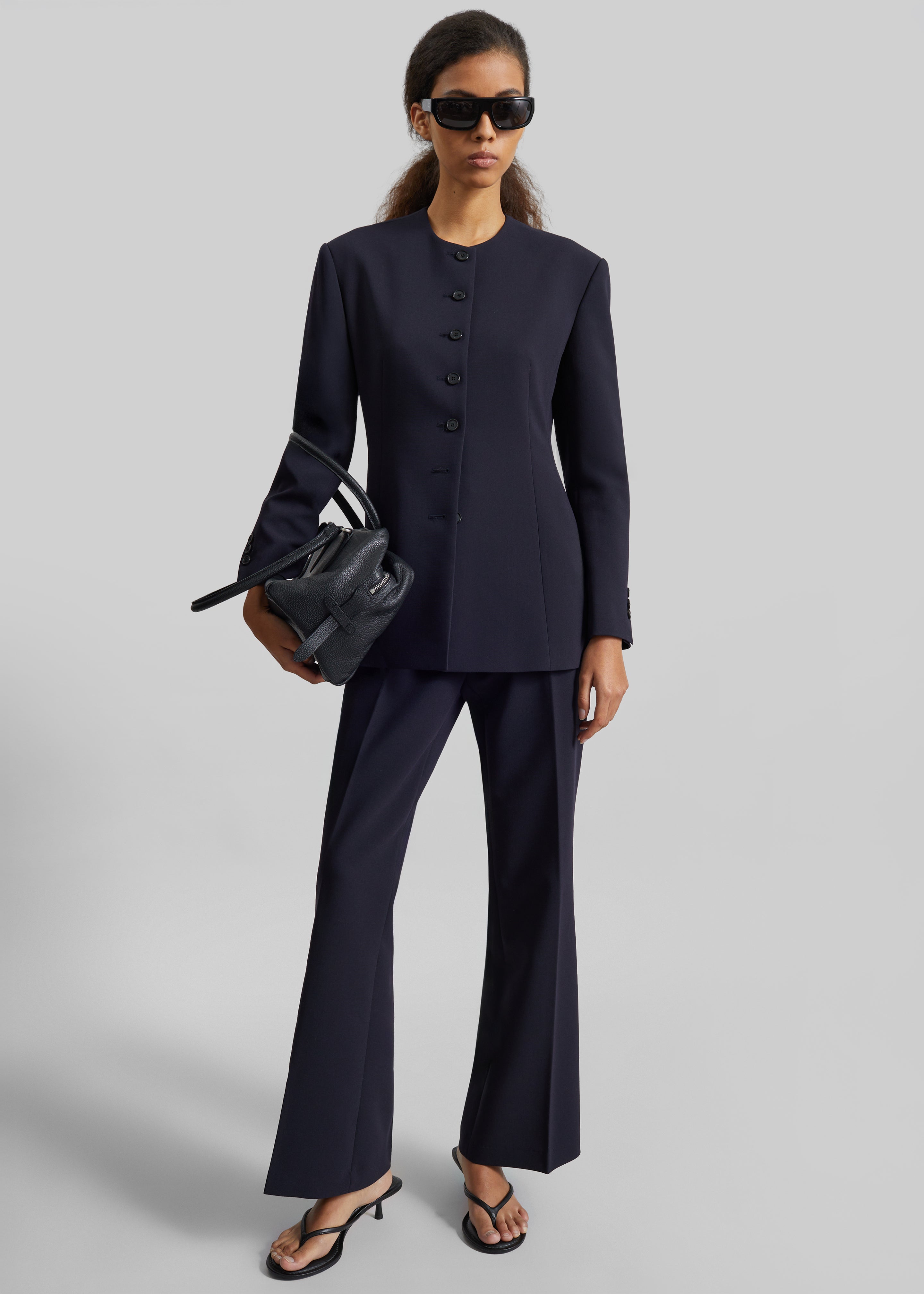 Chesnay Bootcut Pants - Navy