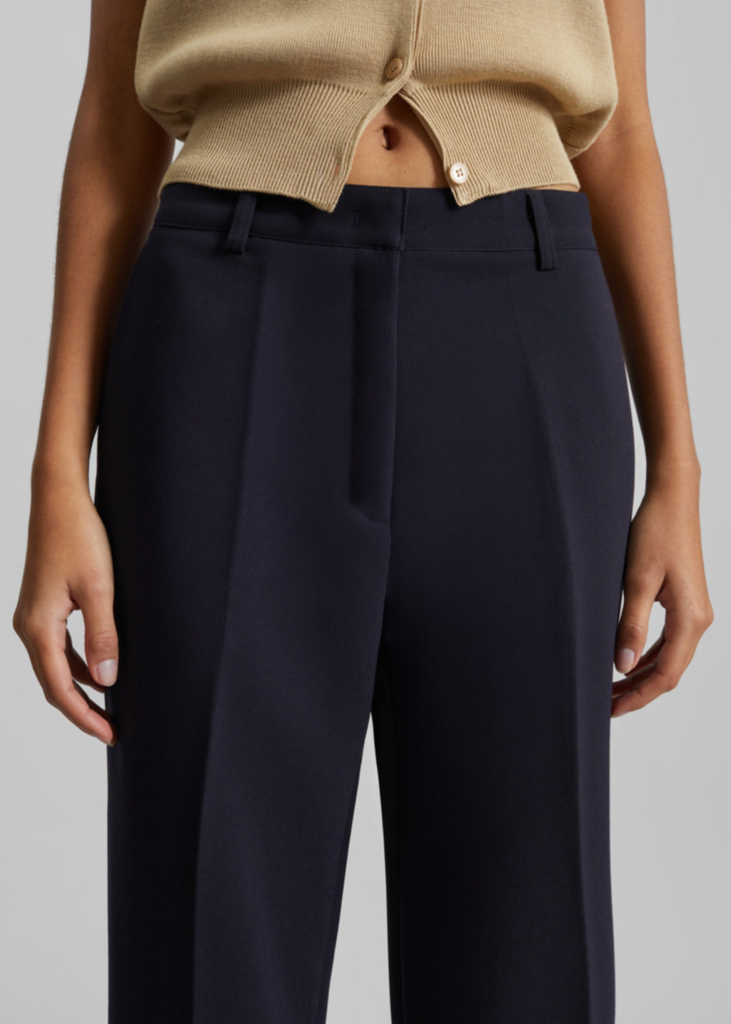 Chesnay Bootcut Pants - Navy
