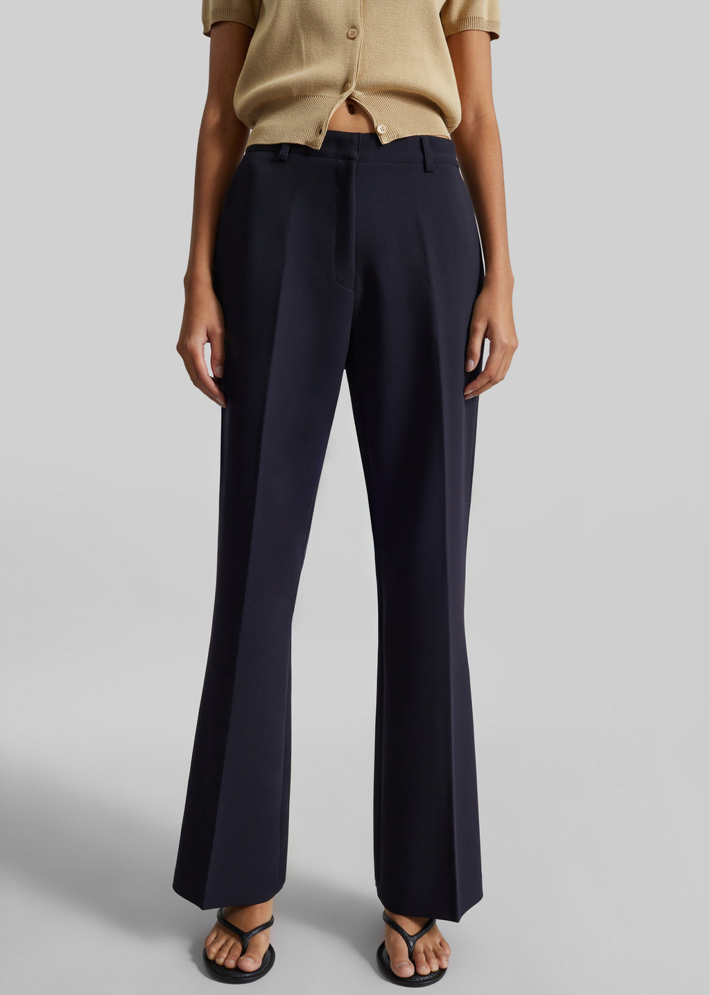 Chesnay Bootcut Pants - Navy