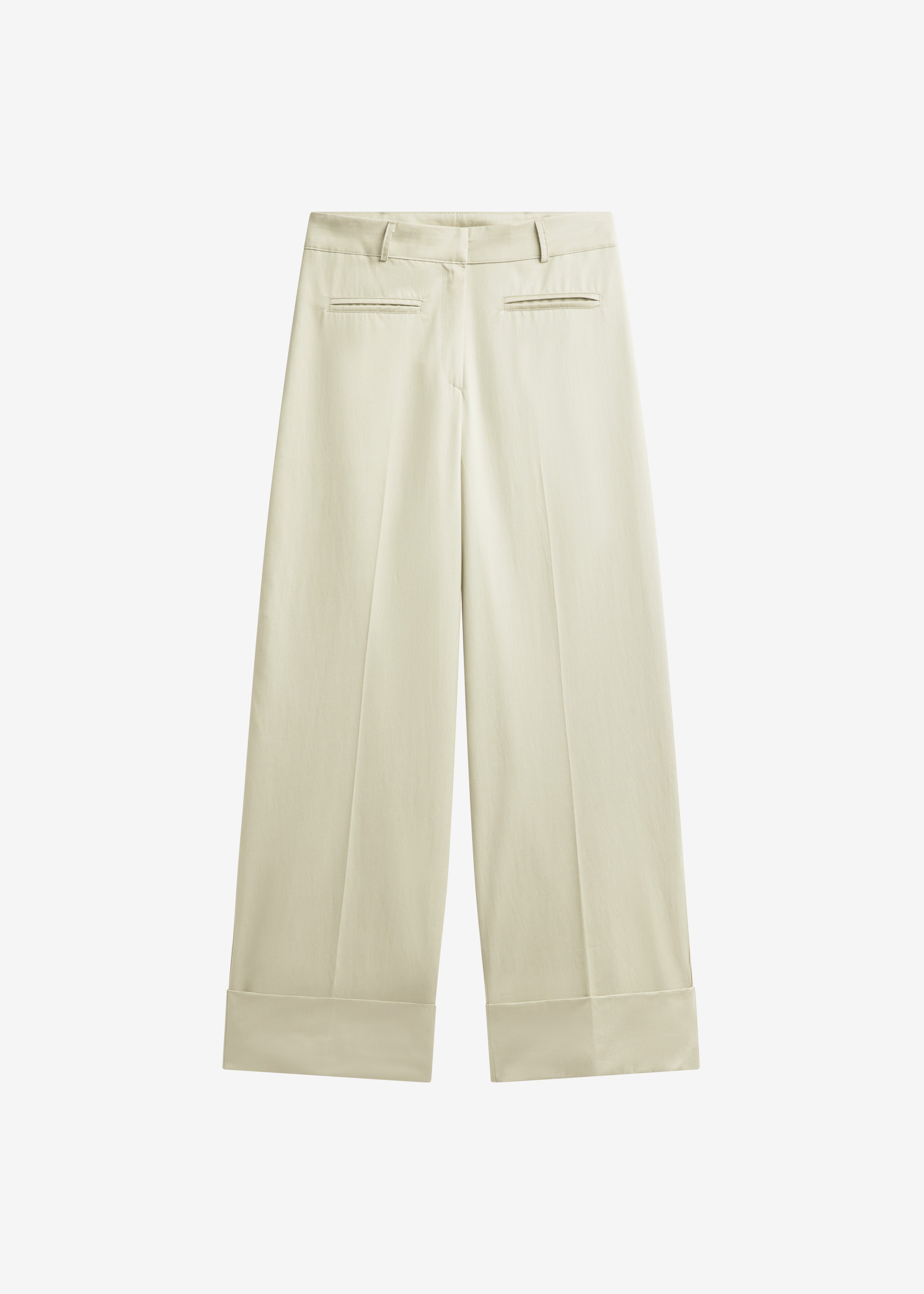 Corris Straight Cuff Trousers - Beige