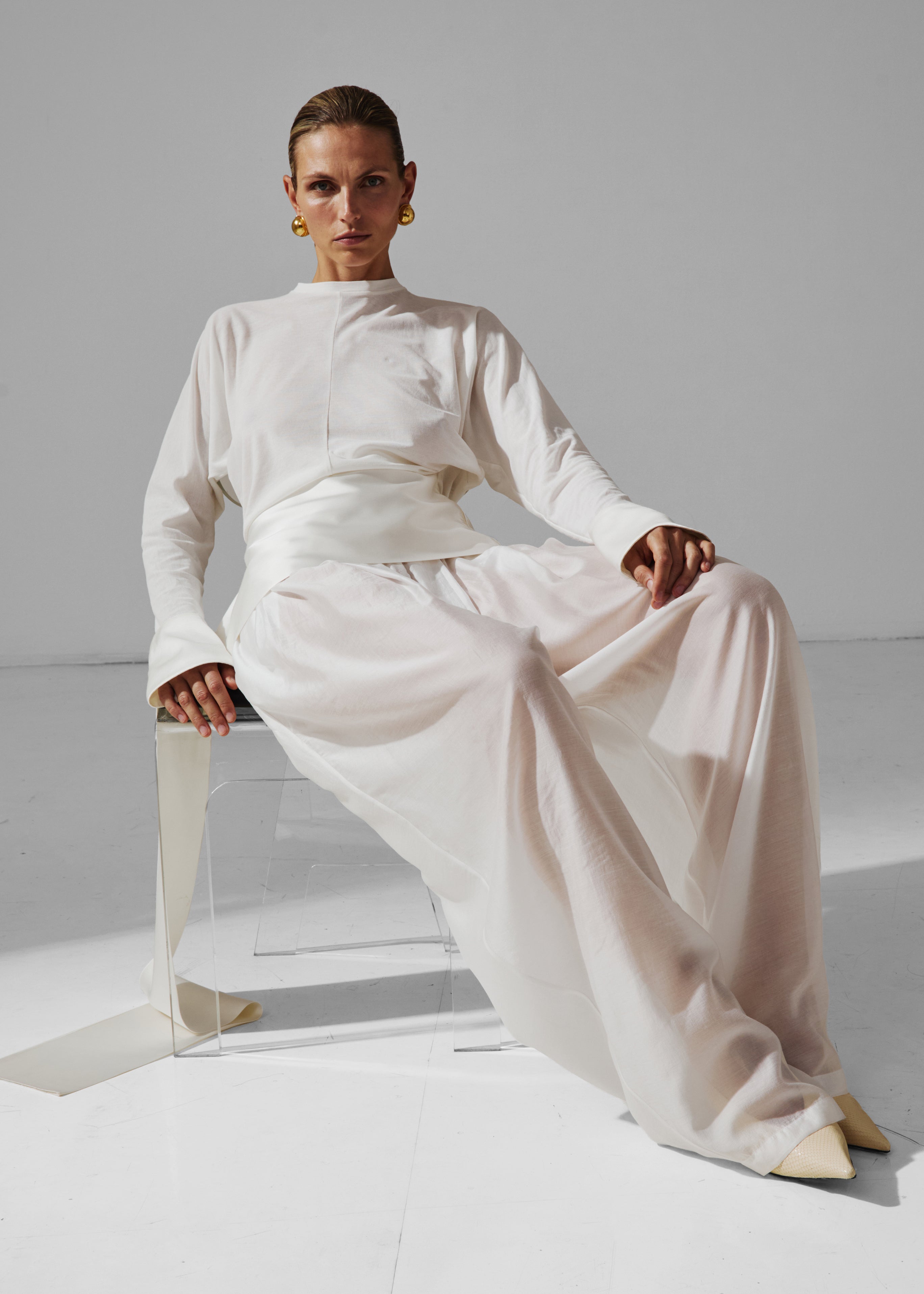 Darkpark Simona Balloon Pants - White