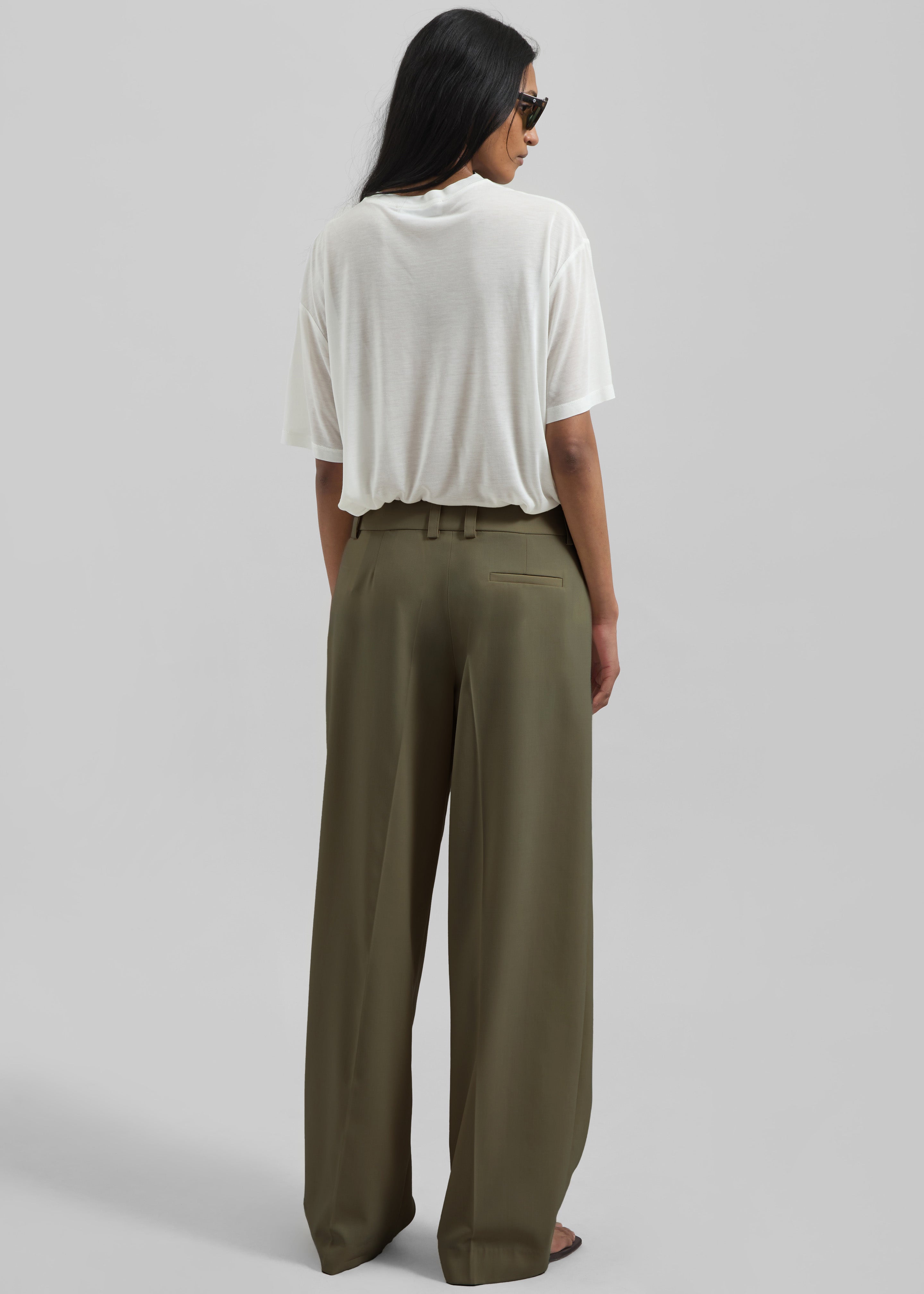 Daytona Pleated Trousers - Khaki