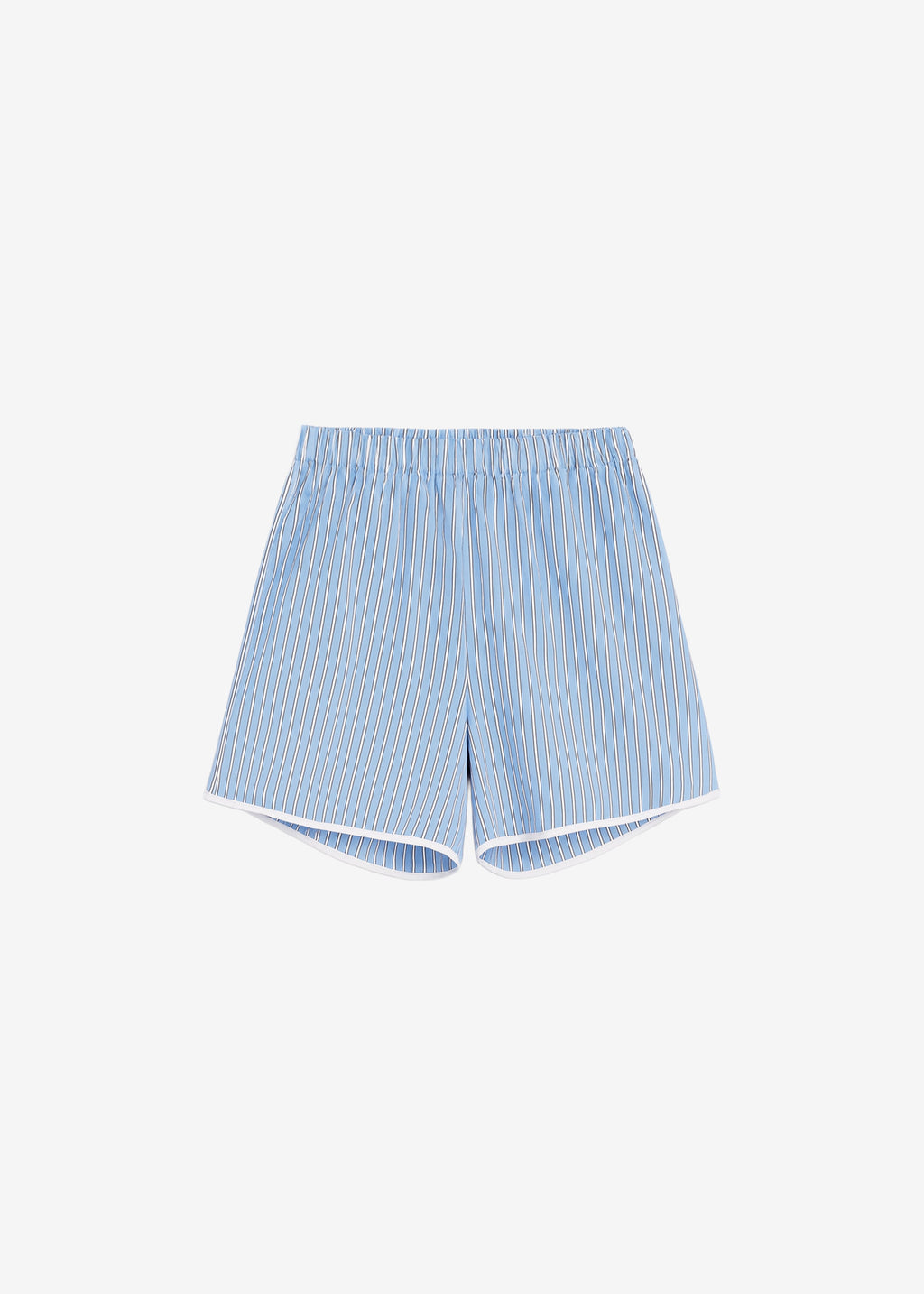 Deya Fluid Mini Boxer Shorts - Blue/White Stripe
