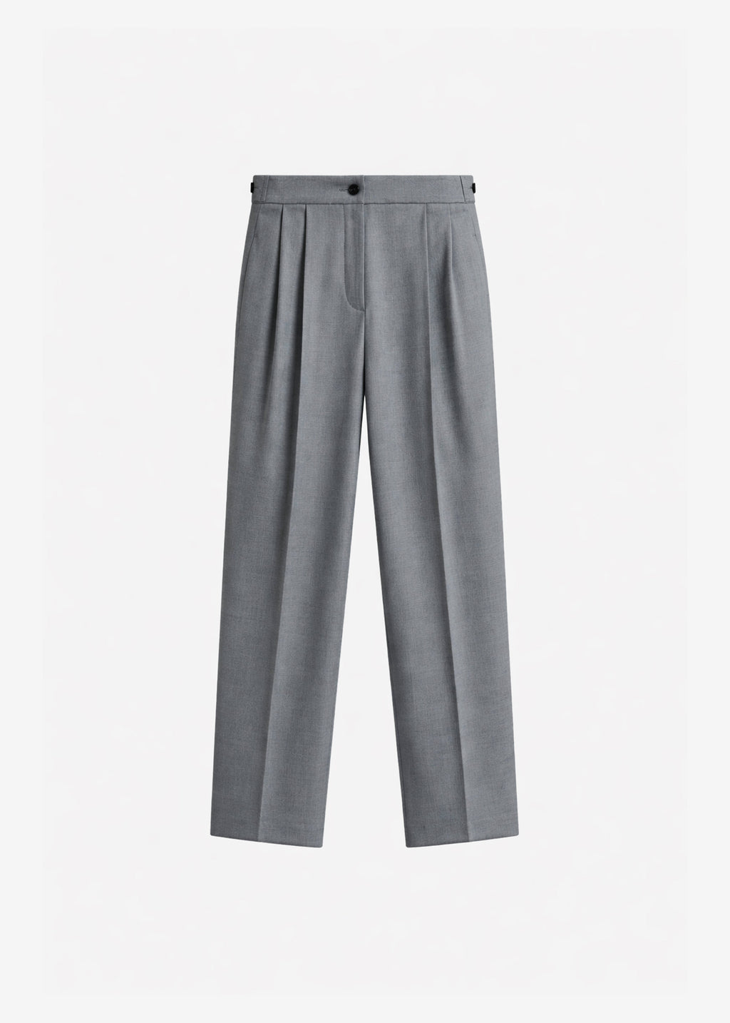 Doyer Pleated Trousers - Light Grey
