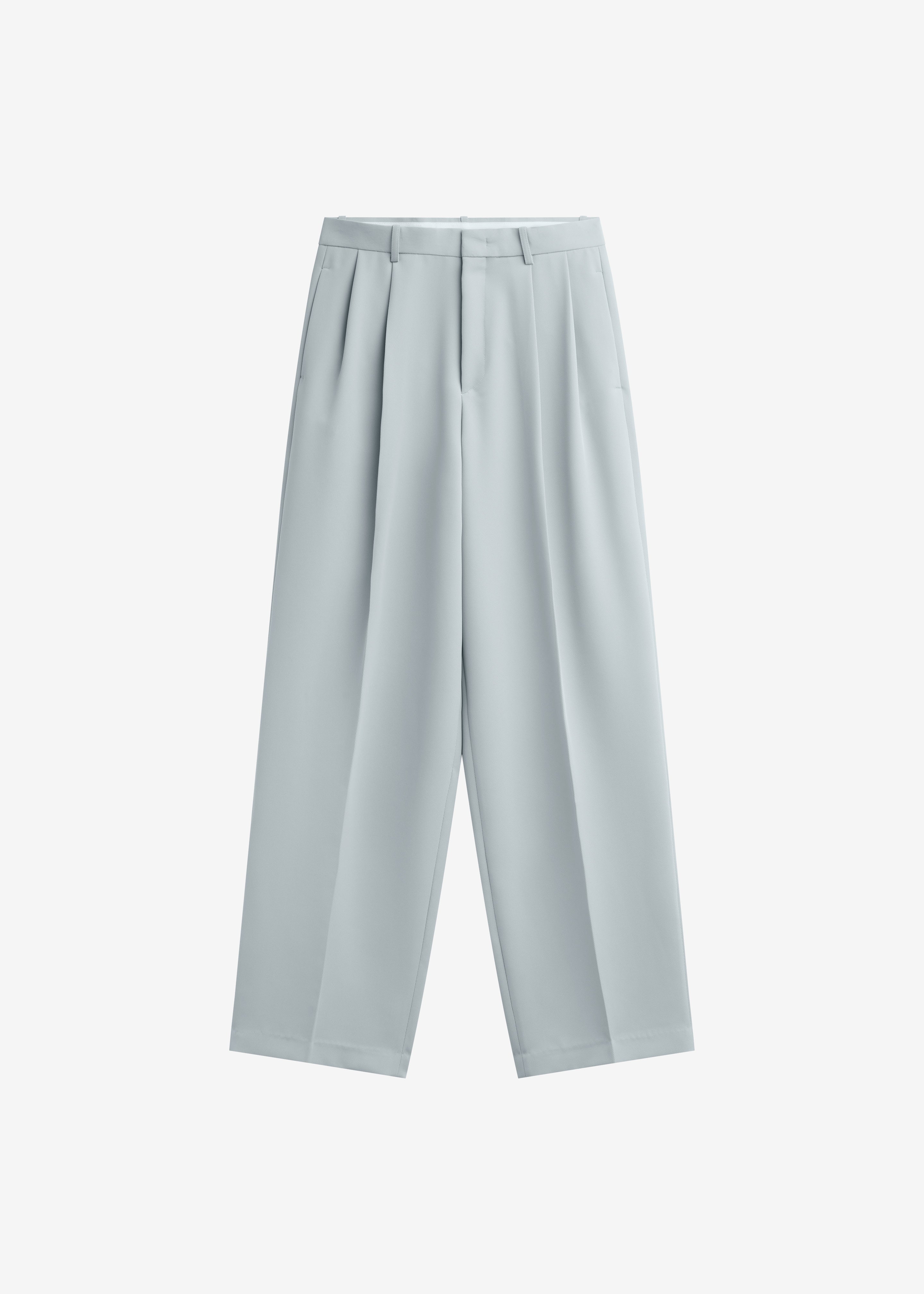 Duved Pleated Trousers - Slate Grey