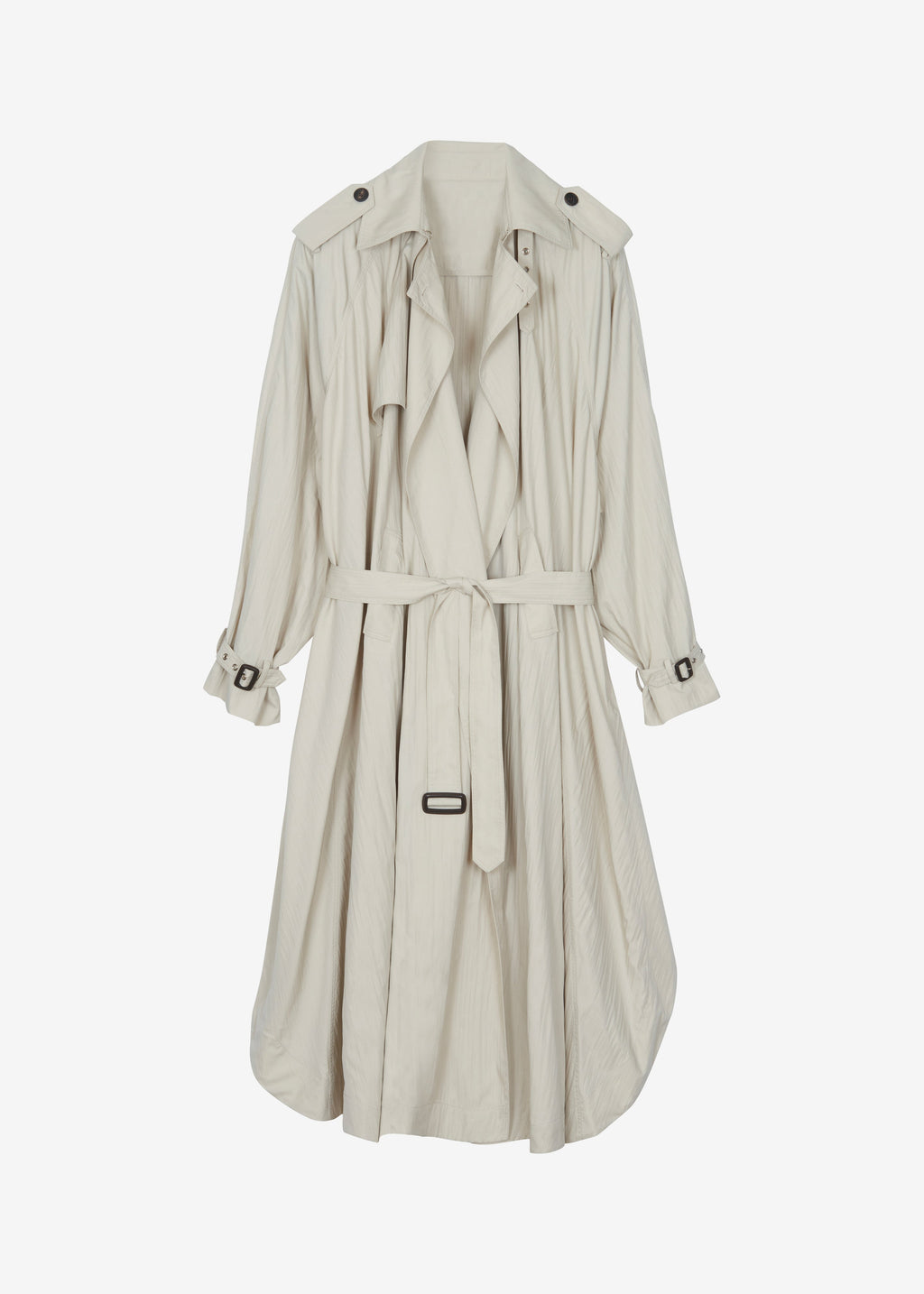 Elsdon Fluid Long Trench - Light Beige